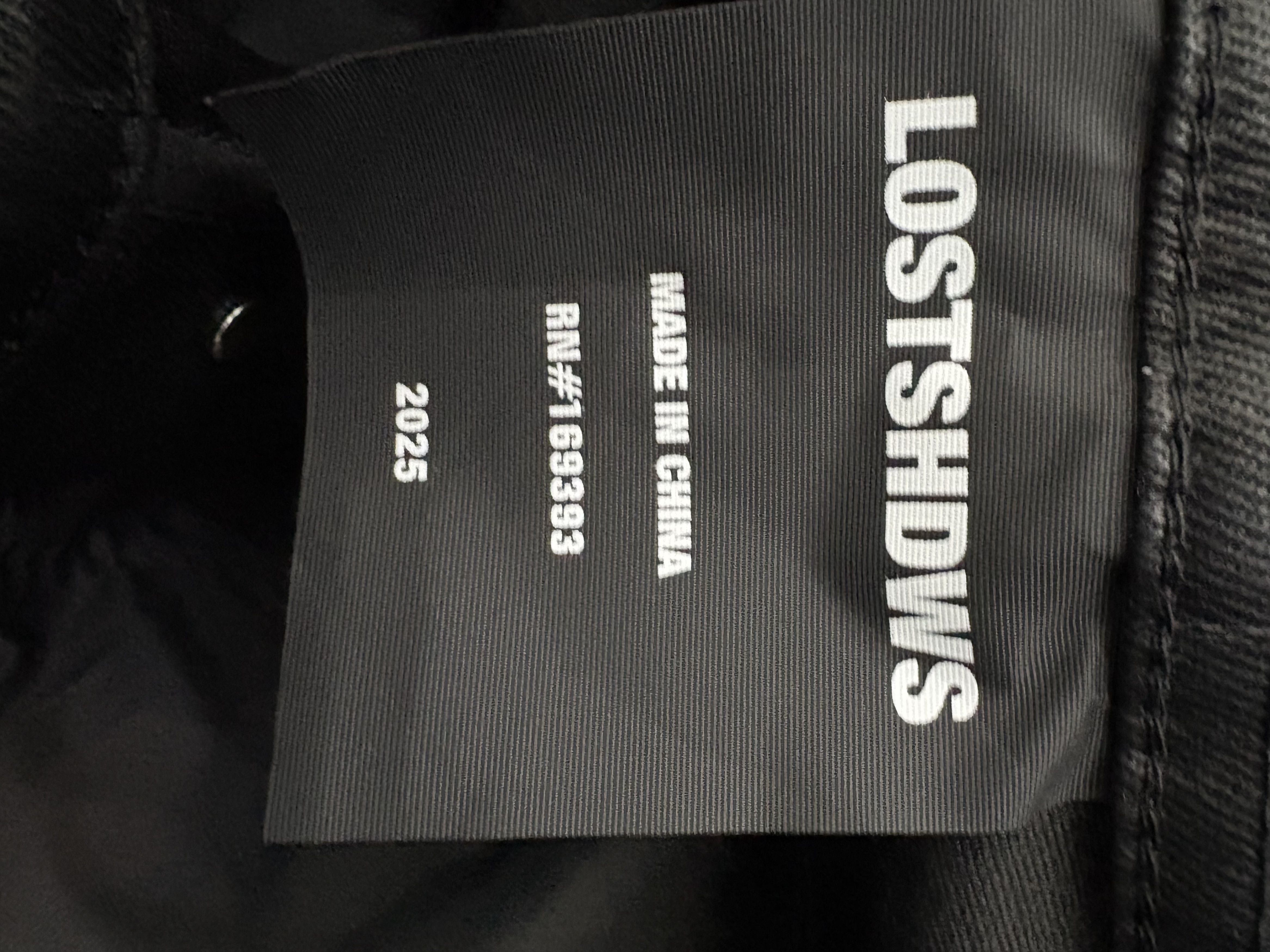 LOSTSHDWS LOSTSHDWS Emboss Baggy Denim "Black" Size US 30 / EU 46 - 3 Thumbnail