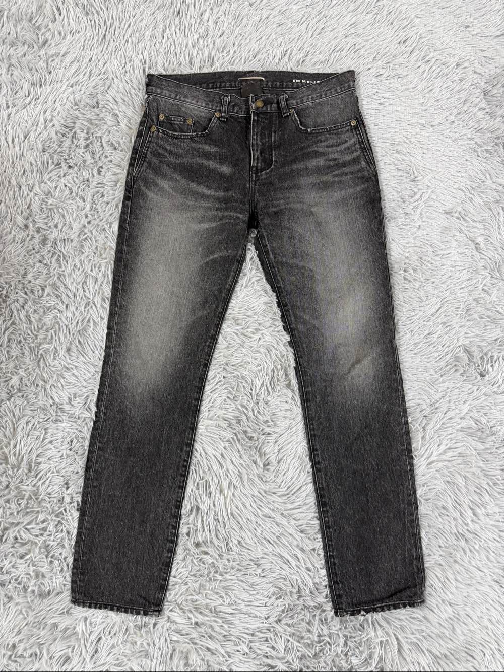 Saint Laurent Paris Saint Laurent Embroidered Logo Jeans Size 30 Size US 30 / EU 46 - 1 Thumbnail