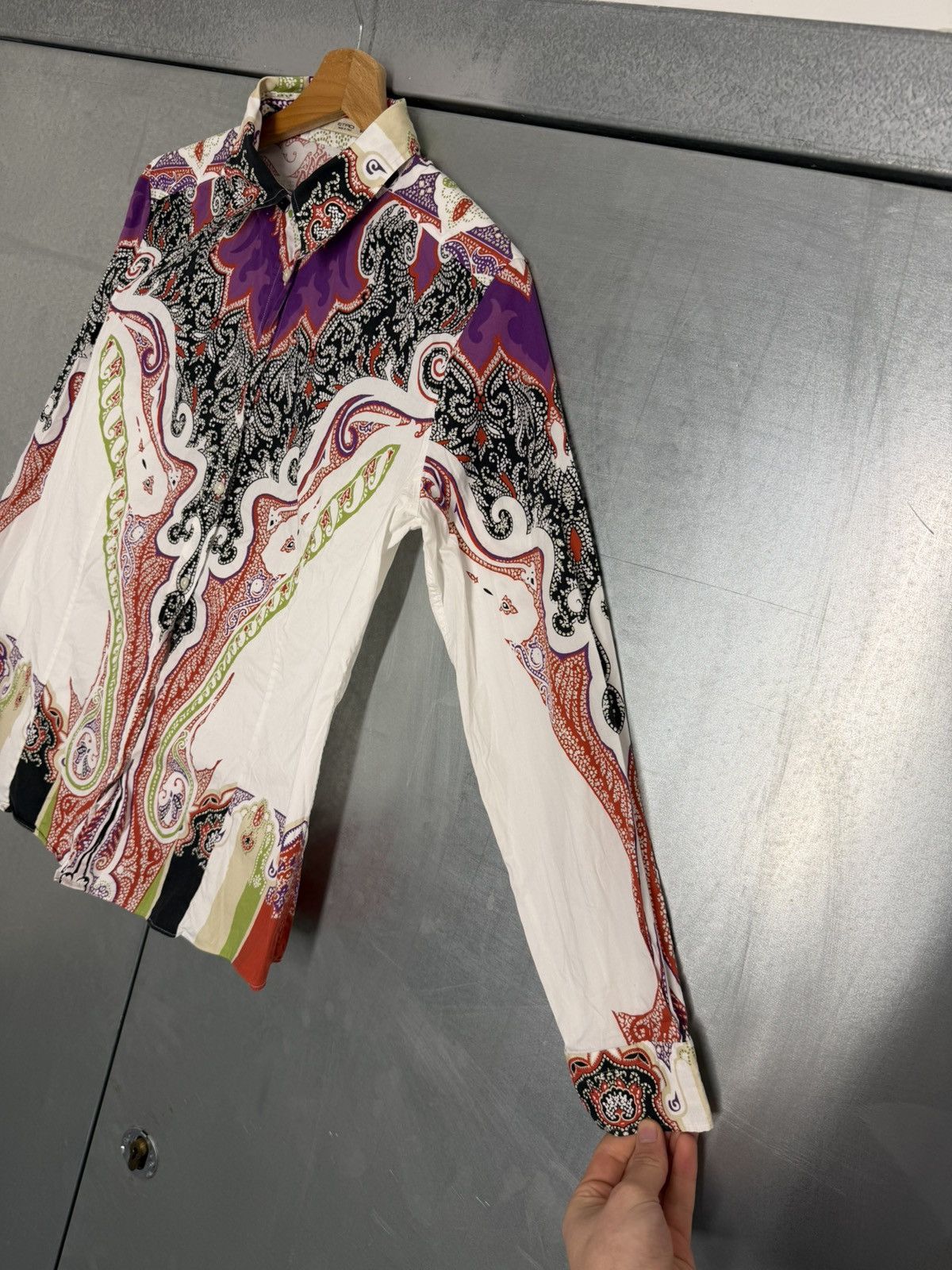 Etro Etro Overprinted Cotton Shirt Buttons Up Size US M / EU 48-50 / 2 - 5 Thumbnail