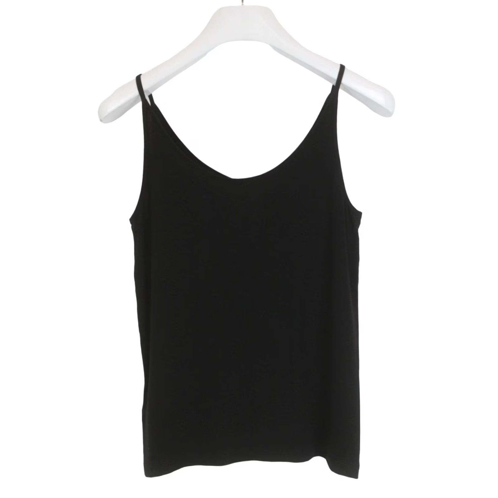 Cop Copine Cop Copine Kaba T-Shirt Womens Large Sleeveless Black Open Neck Pullover Stretchy Casual Everyday Vintage No Size L / US 10 / IT 46 - 2 Thumbnail