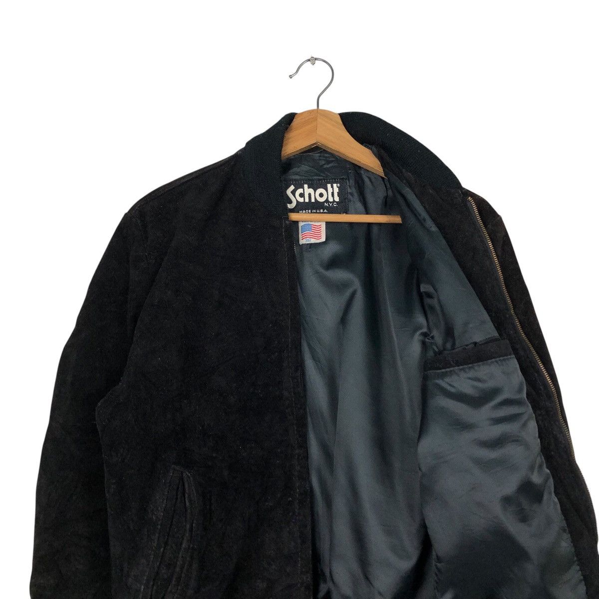 Schott 📌VTG SCHOTT NYC SUEDE LEATHER JACKETS Size US M / EU 48-50 / 2 - 13 Thumbnail