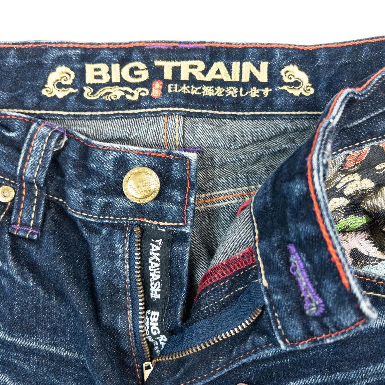 Other Vintage Big Train Japanese Embroidered Denim Jeans Size W31 Size 31" - 8 Thumbnail