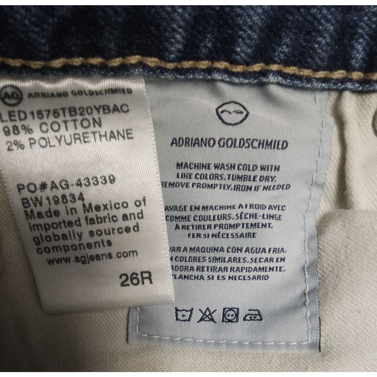 AG Adriano Goldschmied AG-ED Adriano Goldschmied "the Tomboy Boyfriend Fit Denim 26 Size 26" / US 2 / IT 38 - 7 Thumbnail