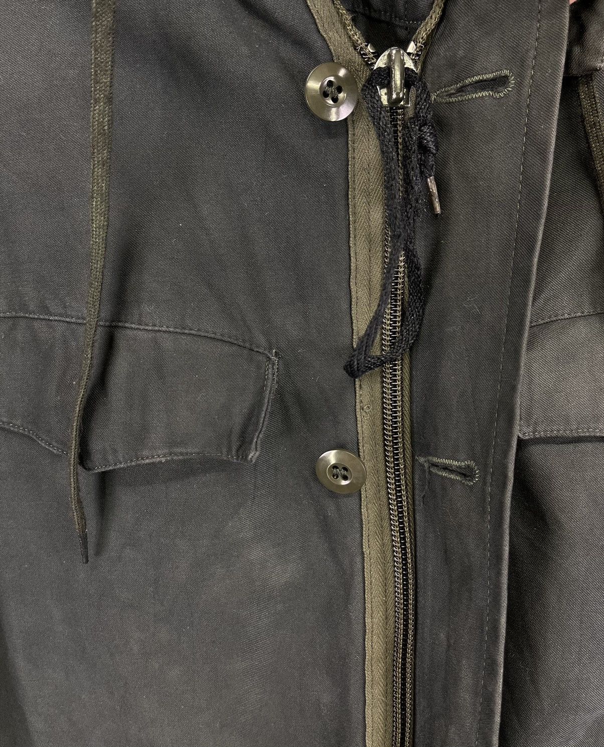 Vintage Vintage 90s Humme GMBH Military Army Hooded Jacket Size US L / EU 52-54 / 3 - 14 Thumbnail