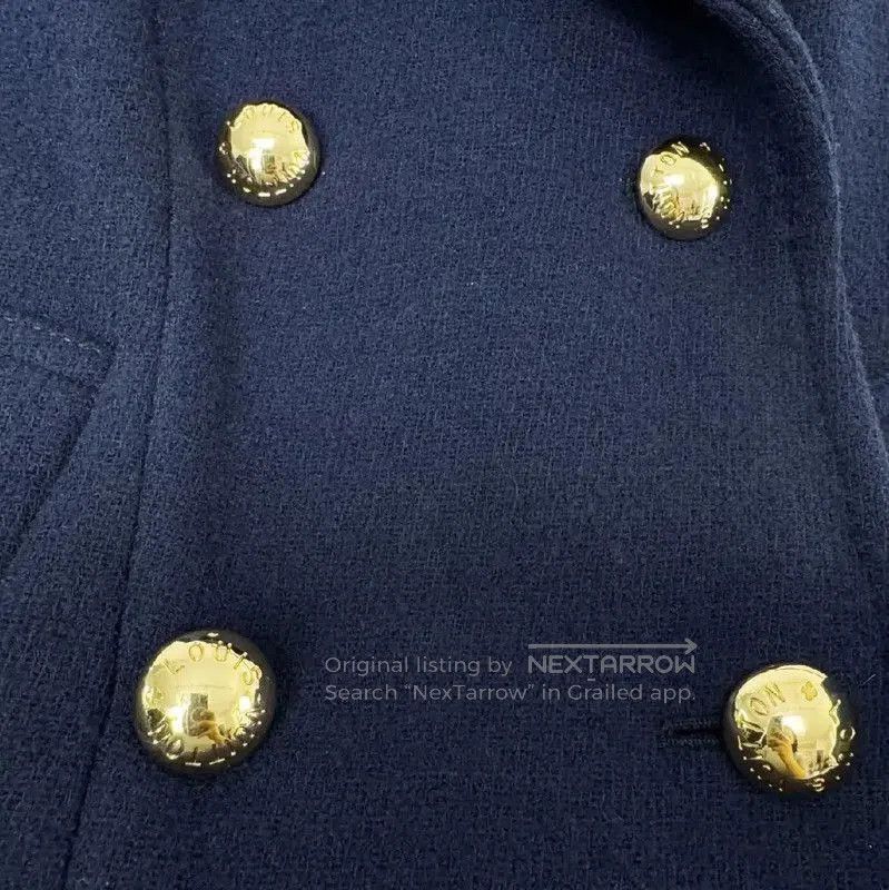 Louis Vuitton Louis Vuitton Women's Blue Coat Size S . Size S / US 4 / IT 40 - 6 Thumbnail