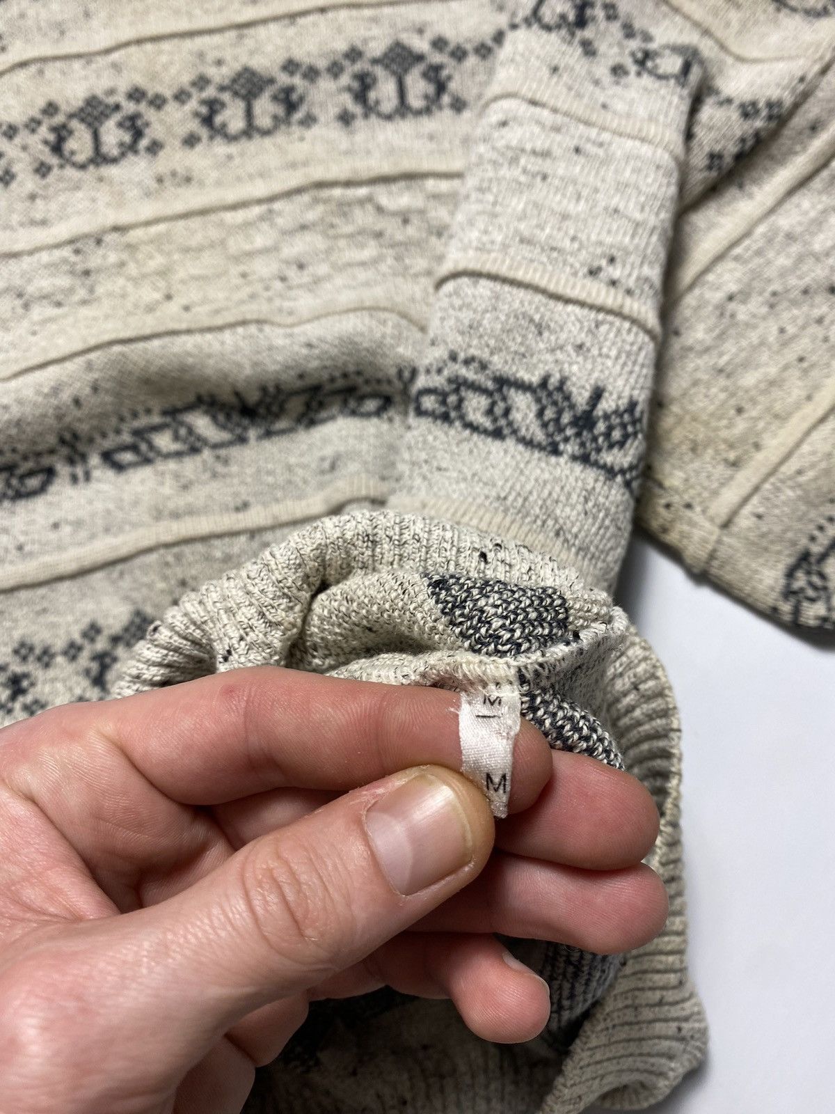 Vintage × Yves Saint Laurent 90s YSL texture Sweater Knitted Size US M / EU 48-50 / 2 - 7 Thumbnail