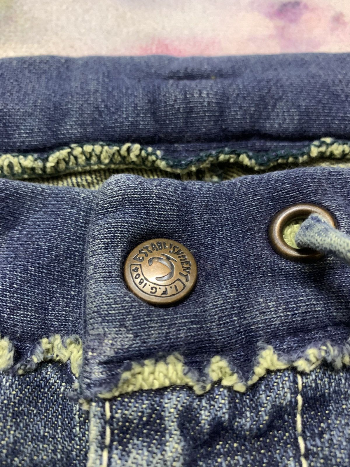 Japanese Brand Flare ET BOITE Washed Denim Hybrid Pants Spirit Goa Lgb Size US 32 / EU 48 - 7 Thumbnail