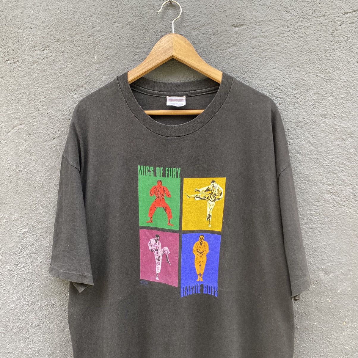 Rap Tees Thrashed Faded Vintage 90s Beastie Boy Band ERD GRUNGE TEE Size US XL / EU 56 / 4 - 2 Thumbnail