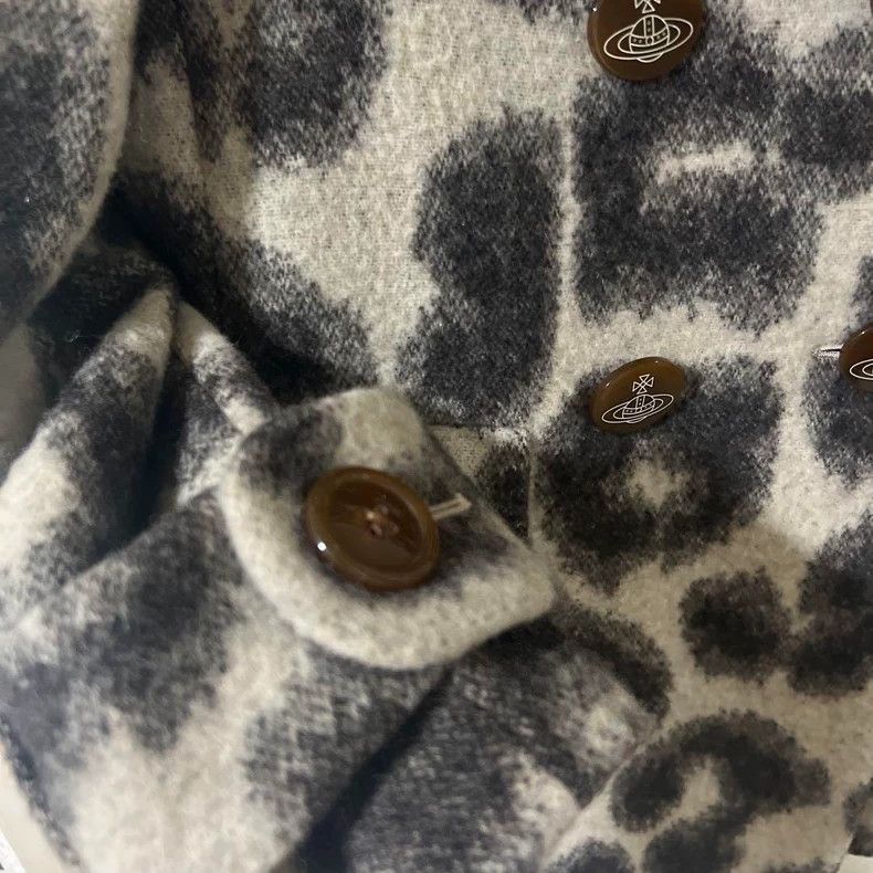 Vivienne Westwood Vivienne Westwood Love double heart leopard print wool jac Size S / US 4 / IT 40 - 7 Thumbnail