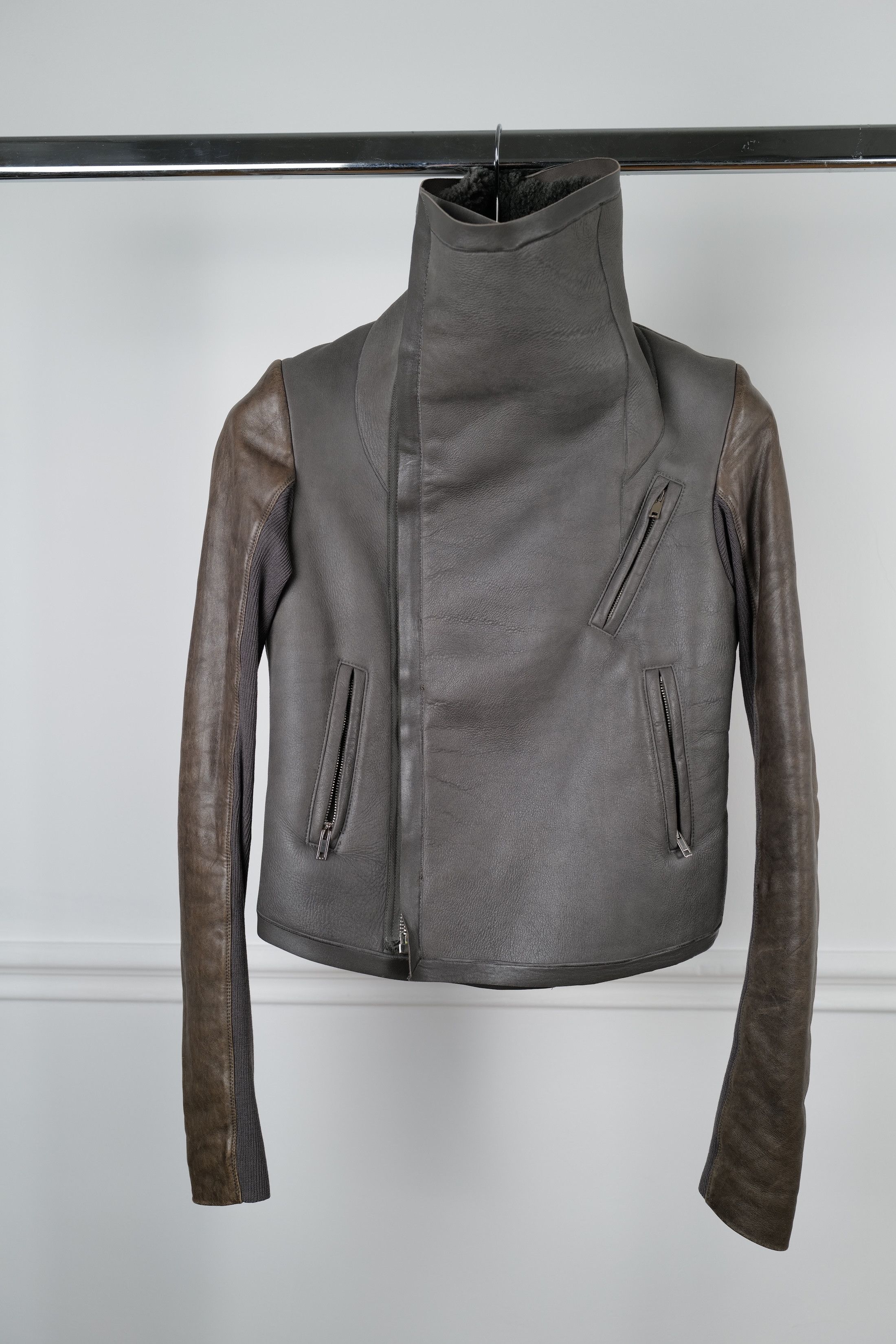 Rick Owens rick owens shearing leather jacket Size M / US 6-8 / IT 42-44 - 2 Thumbnail