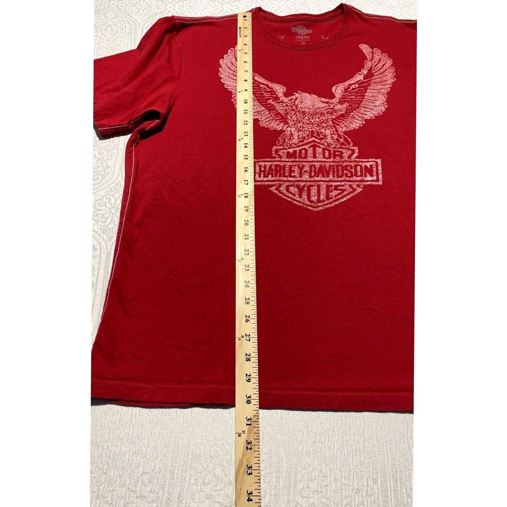 Harley Davidson Harley-Davidson Trunk Ltd Red Eagle Graphic T-Shirt XL Limited Edition 2009 Size US XL / EU 56 / 4 - 3 Thumbnail