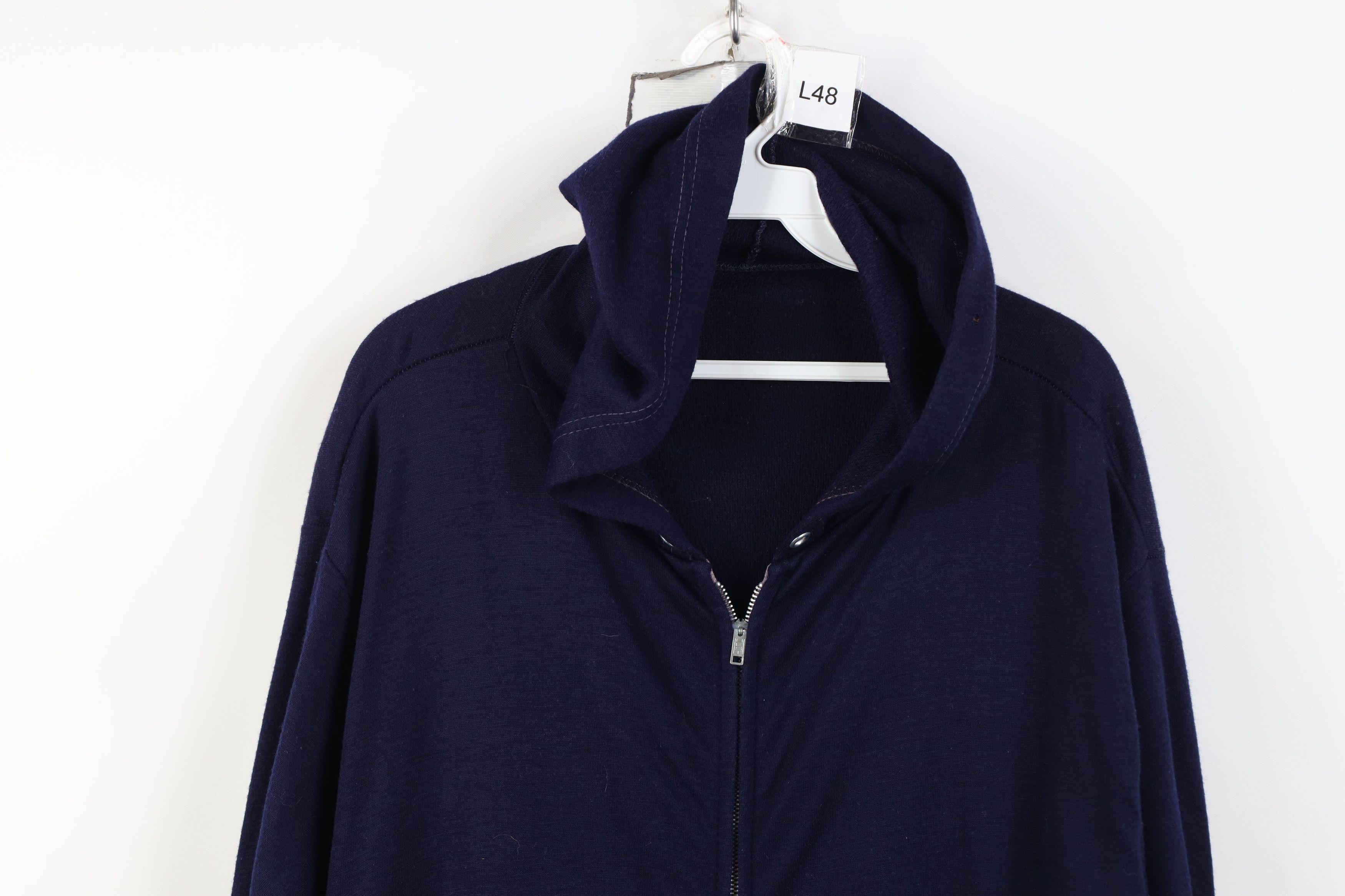 Vintage Vintage 70s Streetwear Thin Full Zip Hoodie Sweatshirt USA Size US XL / EU 56 / 4 - 2 Thumbnail