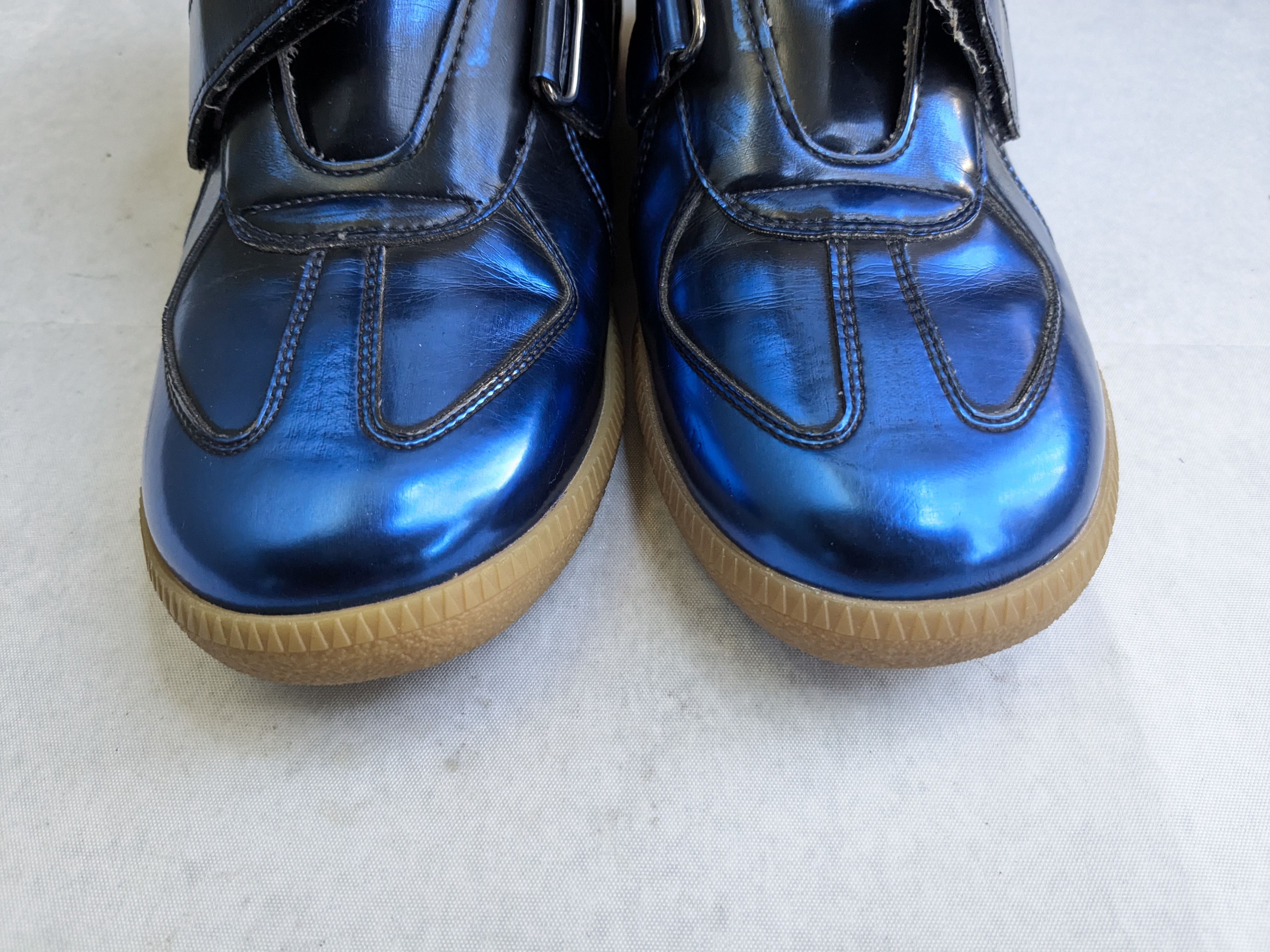 Maison Margiela Maison Margiela Triple Strap Sneakers Blue 9 42 High Tops Size US 9 / EU 42 - 4 Thumbnail
