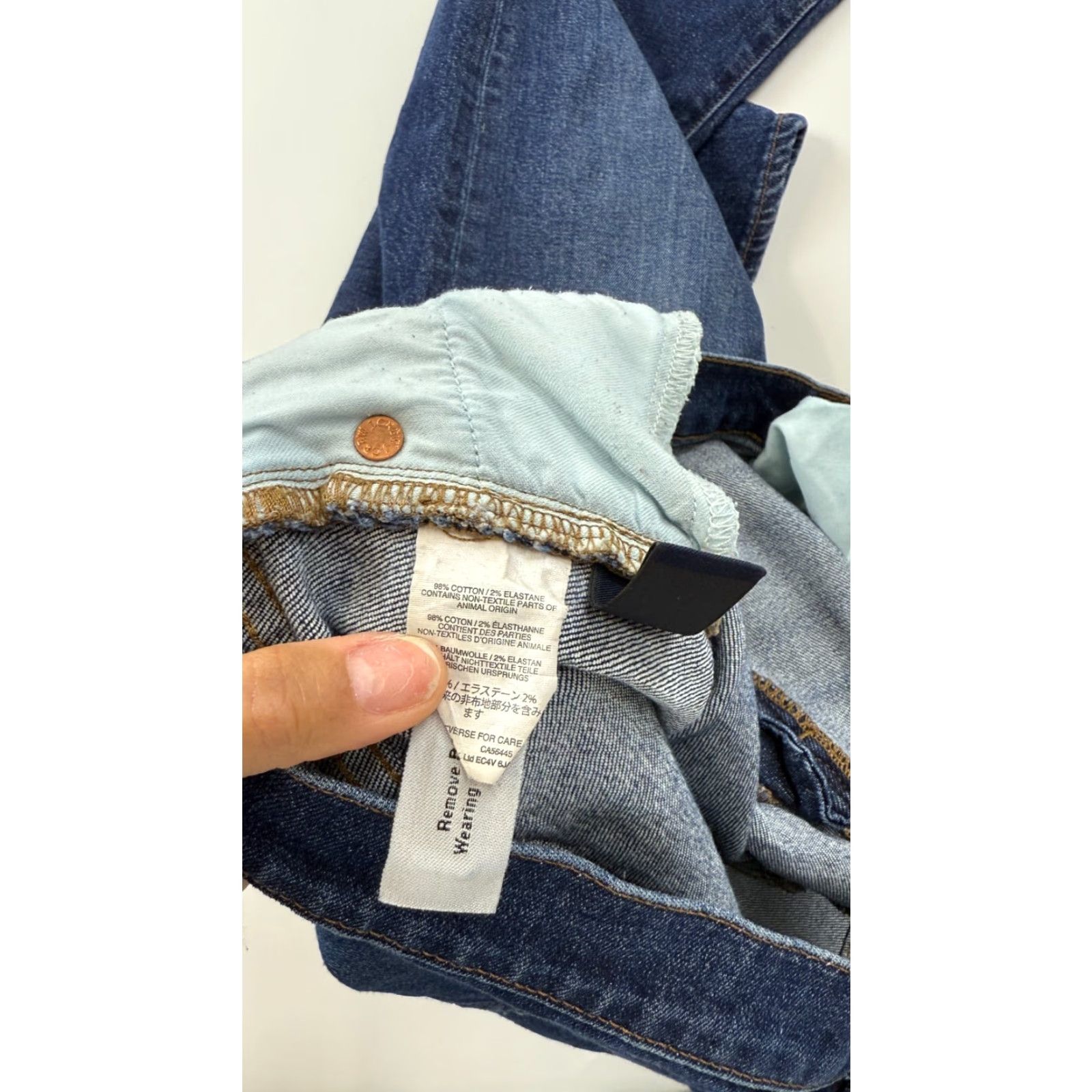 J.Crew J.Crew Jeans Women's 33 Low Waist Straight Leg Blue Denim 5-Pocket Regular Fit Size 24" / US 00 / IT 34 - 4 Thumbnail