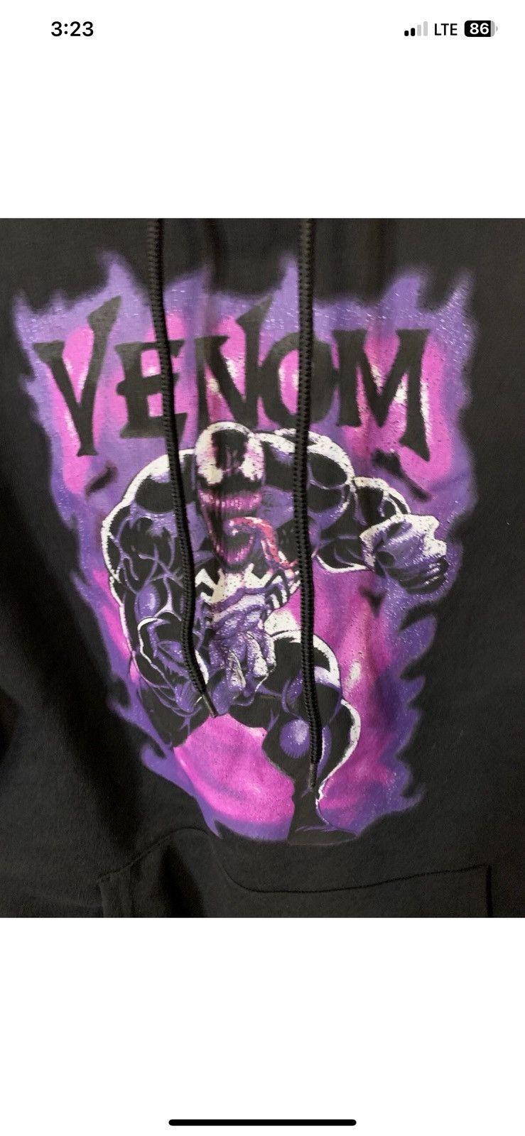 Marvel Comics Marvel Venom mens sz M hoodie black purple Size US M / EU 48-50 / 2 - 1 Thumbnail