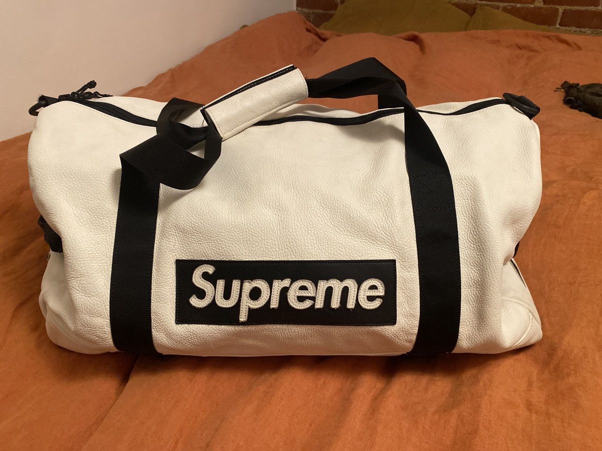 Nike Supreme Supreme x Nike Leather Duffel Bag Grailed