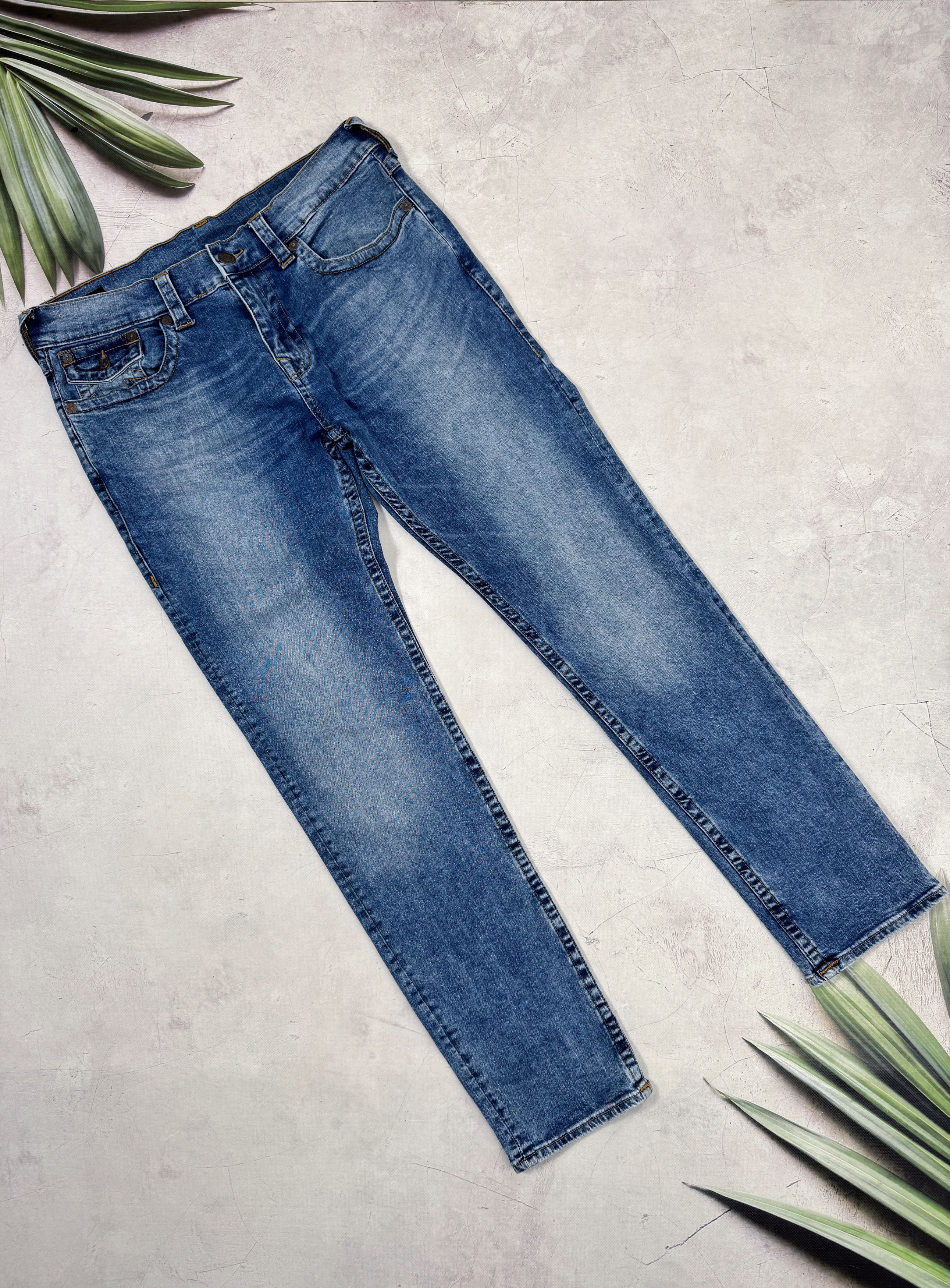 True Religion True Religion Rocco Flap Skinny Jeans Pants Relaxed Denim Size US 34 / EU 50 - 2 Thumbnail
