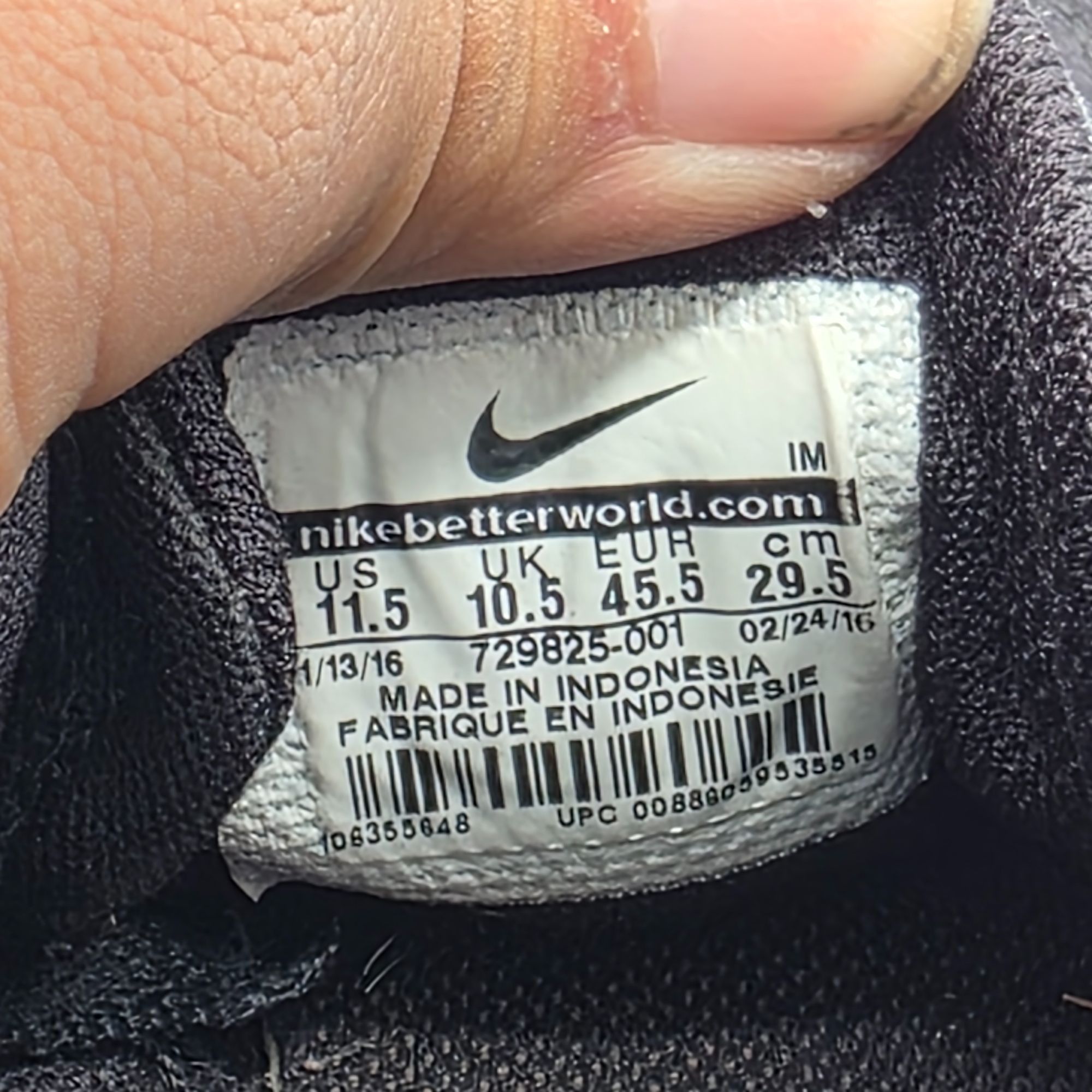 Nike Nike SB Clutch Mens Size 11.5 Black Sneaker Shoes Casual Ska Size US 11.5 / EU 44-45 - 6 Thumbnail