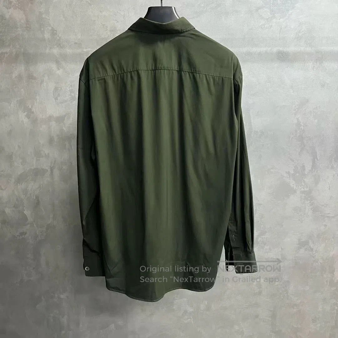 Burberry burberry green long sleeve collared shirt. Size US L / EU 52-54 / 3 - 2 Thumbnail