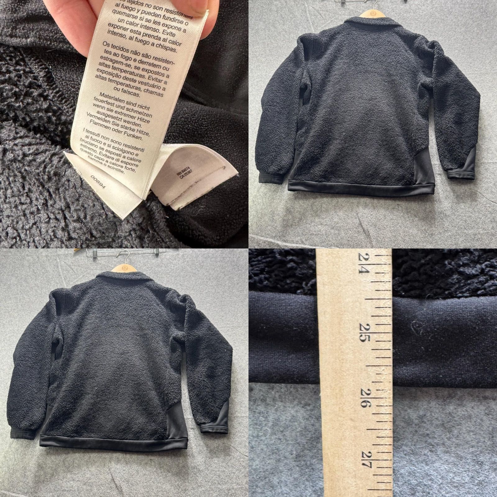 Mountain Hardwear Mountain Hardwear Jacket Womens Large Black Sherpa Fleece Full Zip Hiking Warm Winter Size L / US 10 / IT 46 - 11 Thumbnail