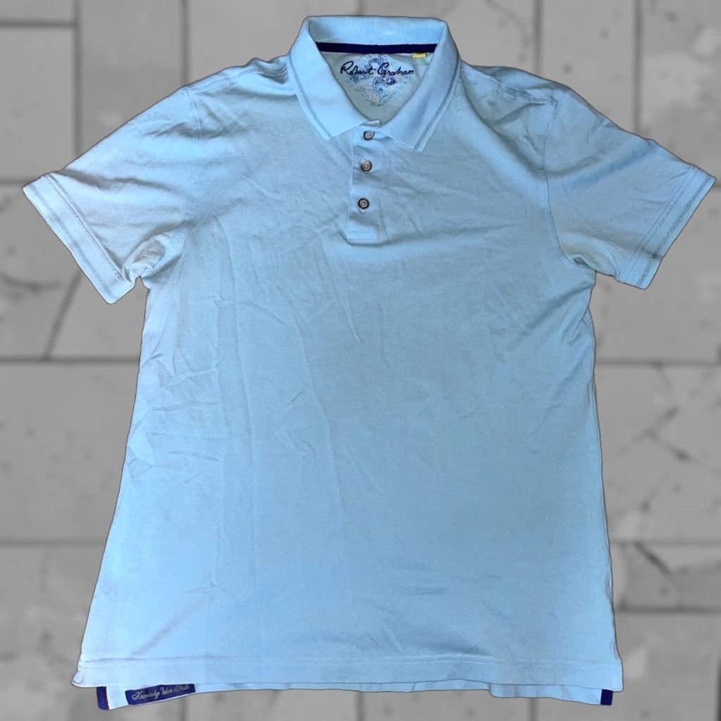 Robert Graham Robert Graham Polo Shirt Mens L Blue Size US L / EU 52-54 / 3 - 1 Thumbnail