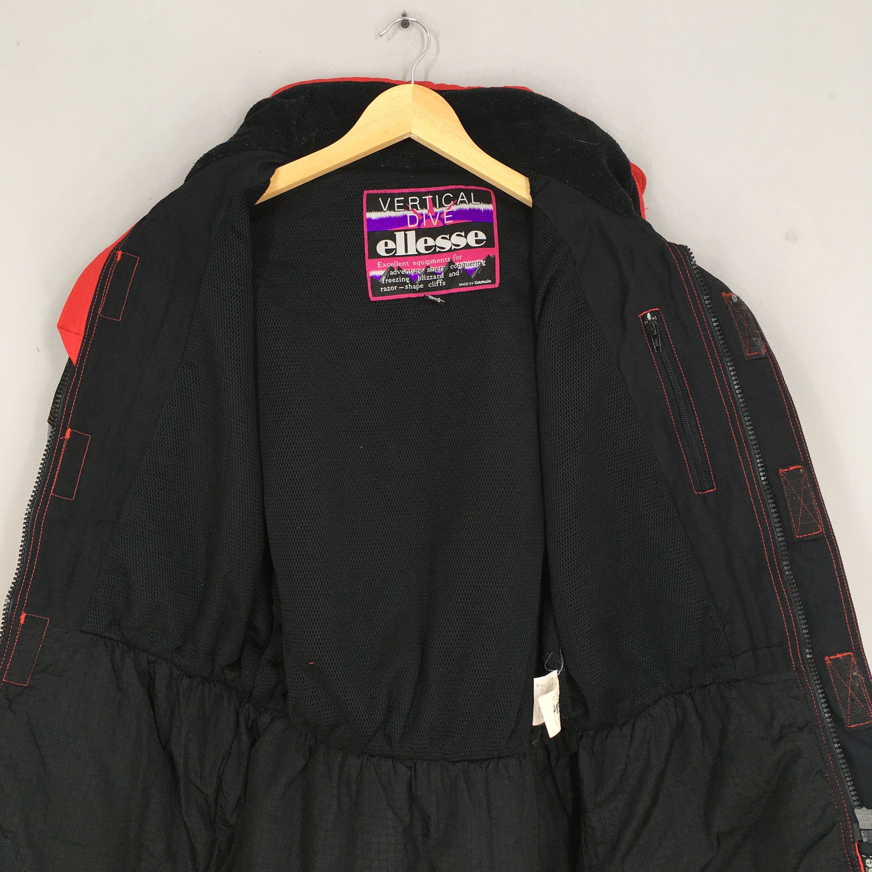 Ellesse Vintage 90's Ellesse Ski Wear Winter Hoodie Jacket Medium Size US M / EU 48-50 / 2 - 8 Thumbnail