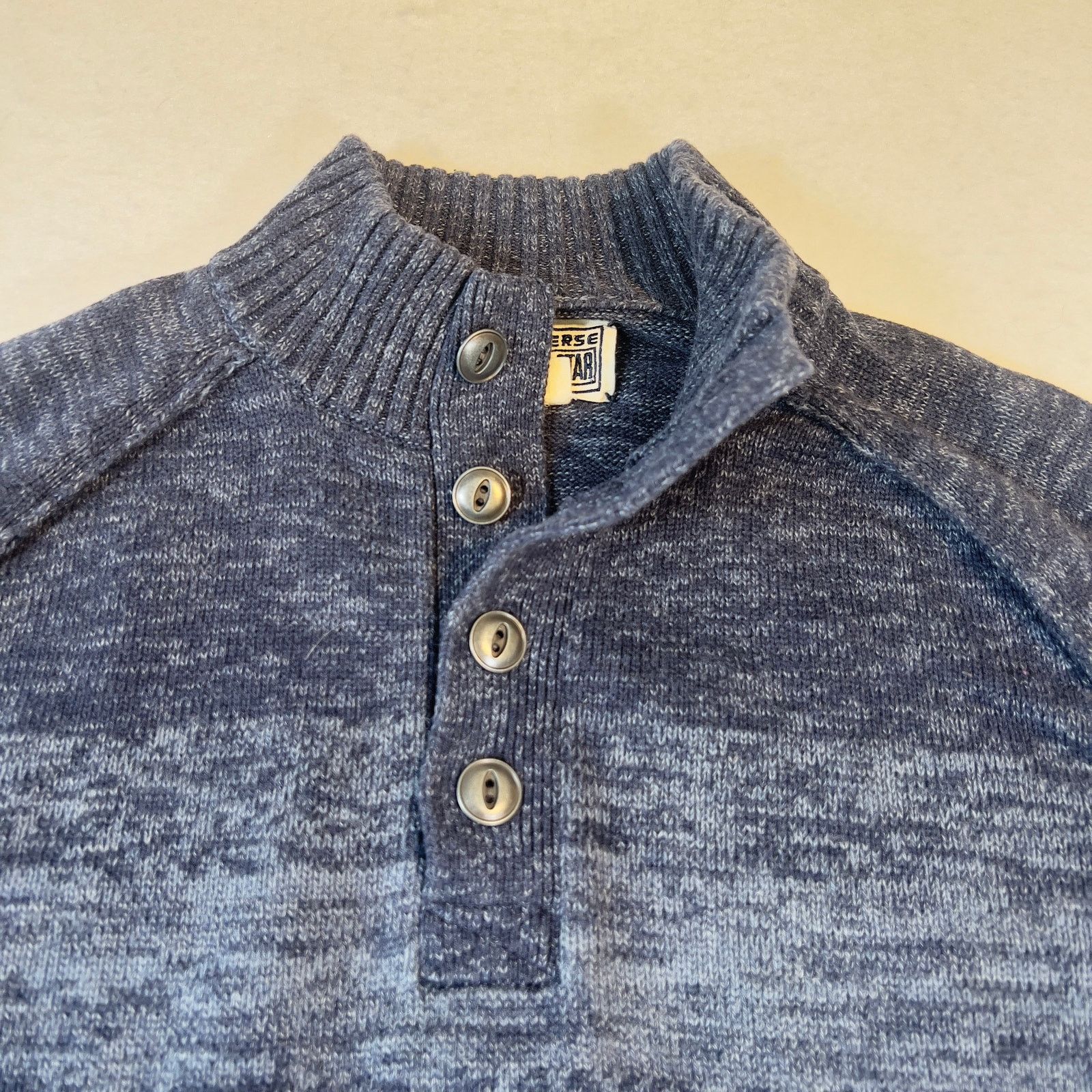 Converse Converse One Star Henley Sweater Mens L 4 Button 100% Cotton Size US L / EU 52-54 / 3 - 4 Thumbnail