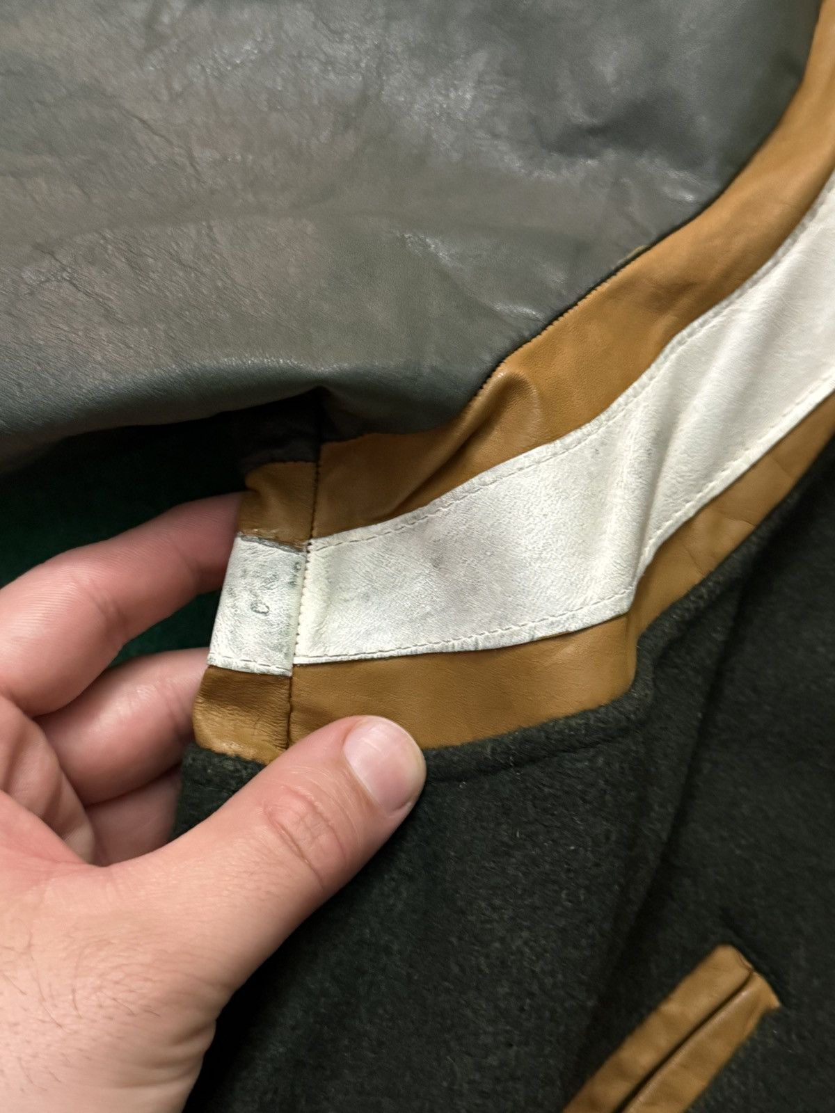 Vintage Vintage 60s 70s SL Teddy Varsity Jacket Small Saint Laurent Size US S / EU 44-46 / 1 - 8 Thumbnail