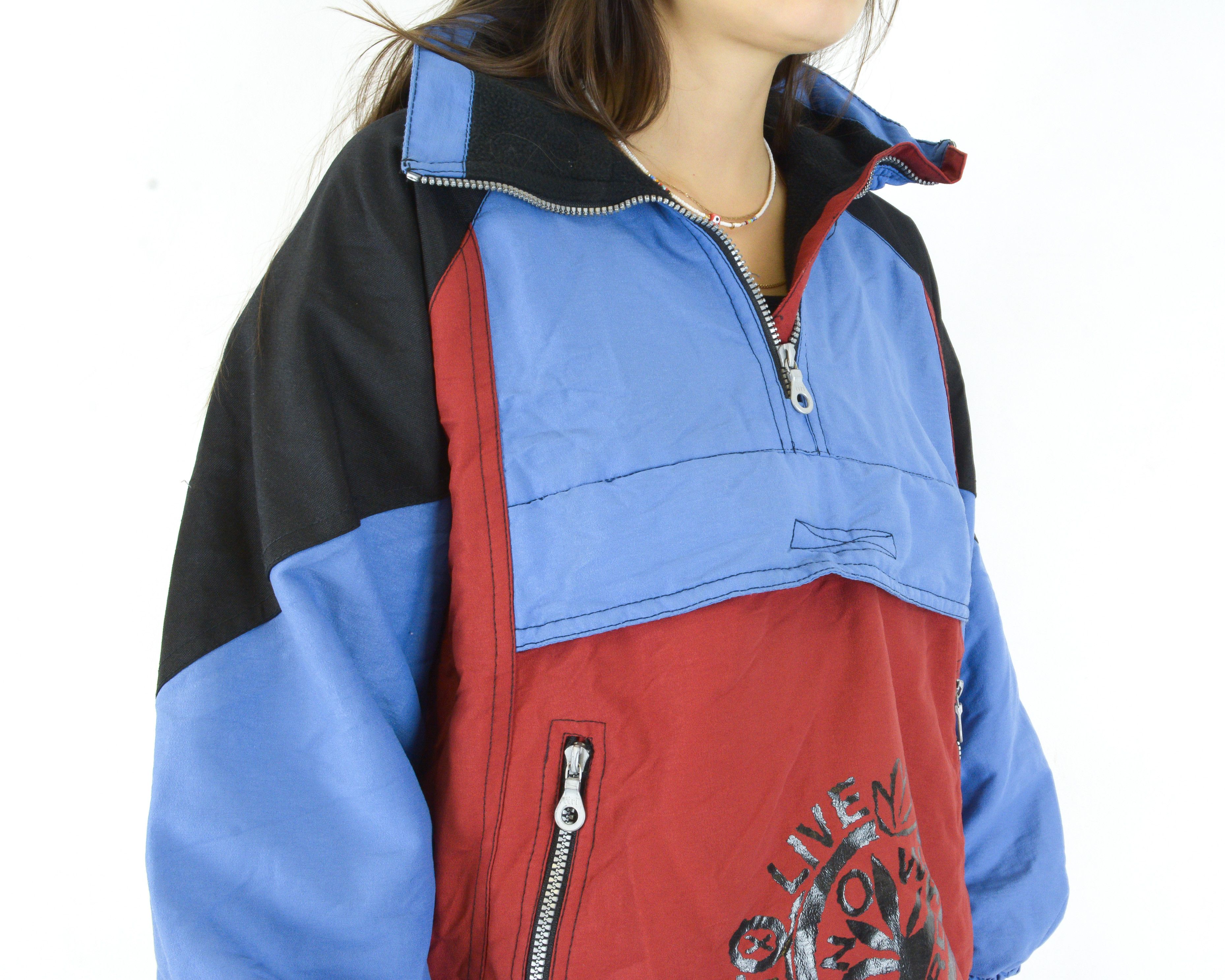 Other × Vintage Snow Bird Women S/M Windbreaker Fleece Pullover Jacket Zip Size S / US 4 / IT 40 - 4 Thumbnail