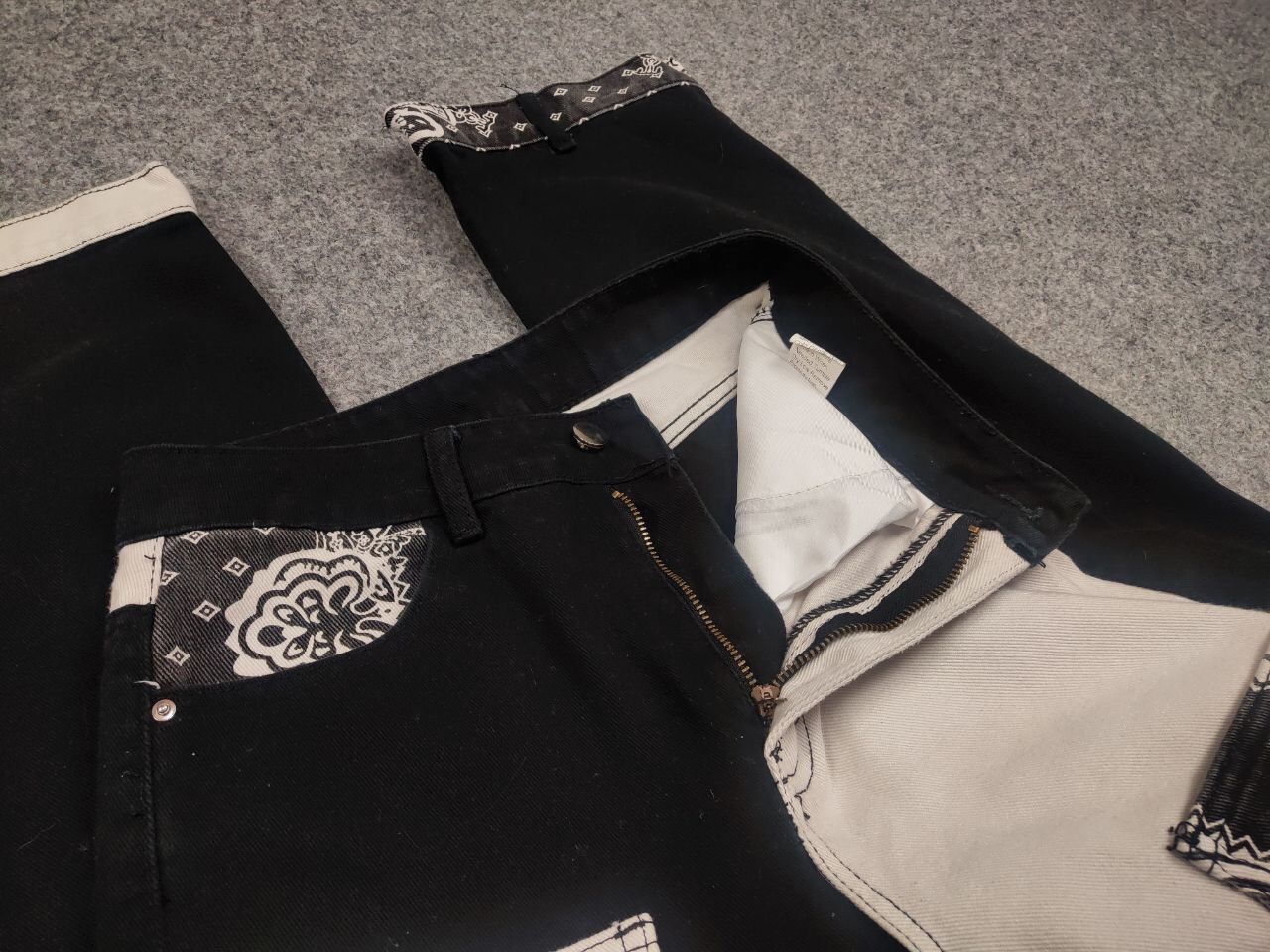 Japanese Brand Vintage Japan Style Patchwork Bandana Denim Jeans Y2K Style Size US 30 / EU 46 - 11 Thumbnail