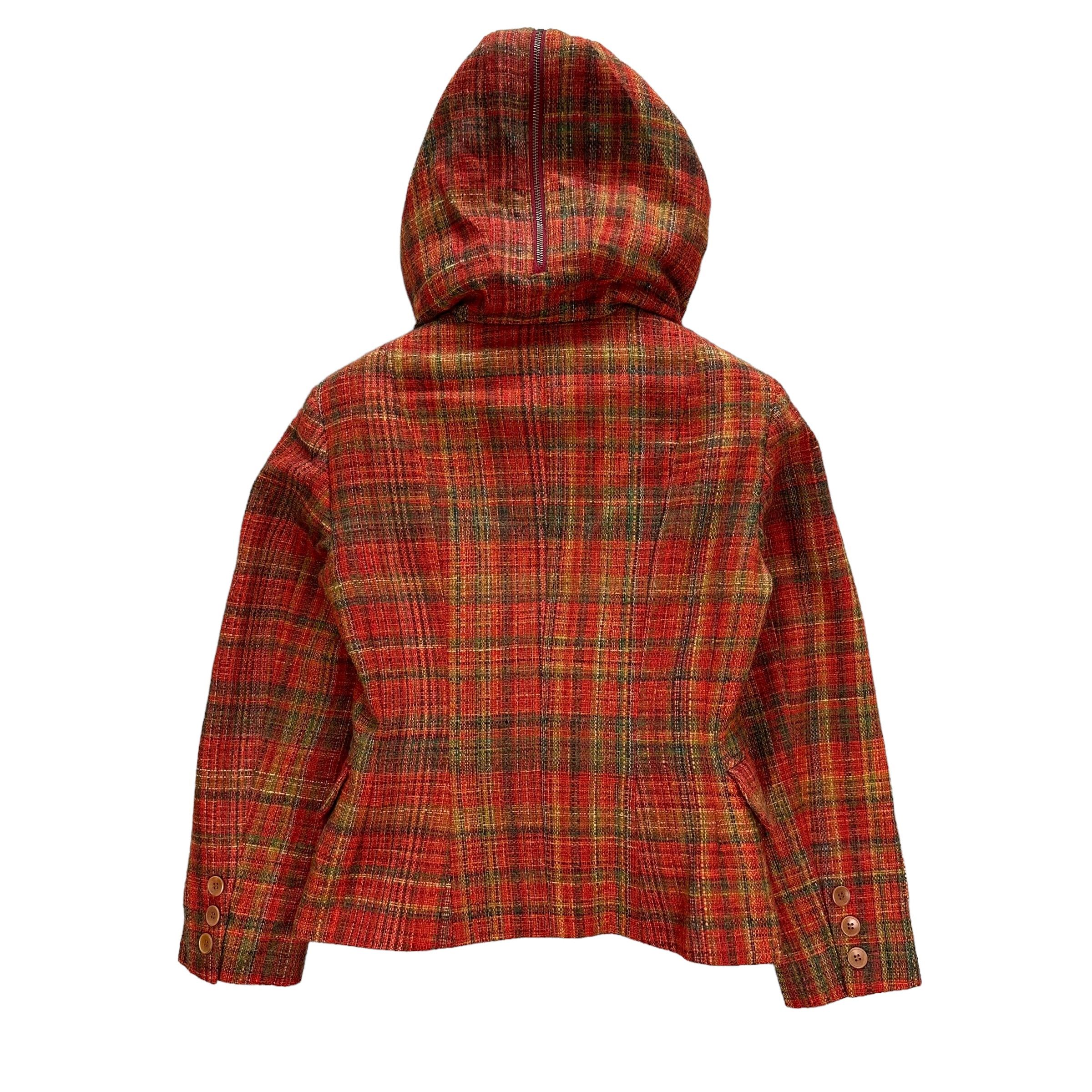 Hysteric Glamour Hysterics Tartan Double Breasted Hooded Jacket #A15-0378 Size S / US 4 / IT 40 - 12 Thumbnail