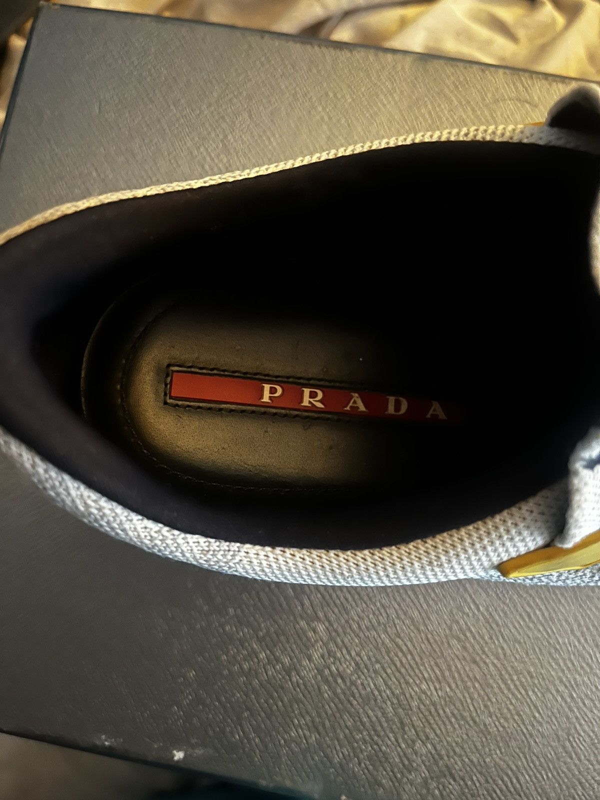 Prada Prada Sneakers Grey Red Size US 9 / EU 42 - 5 Thumbnail