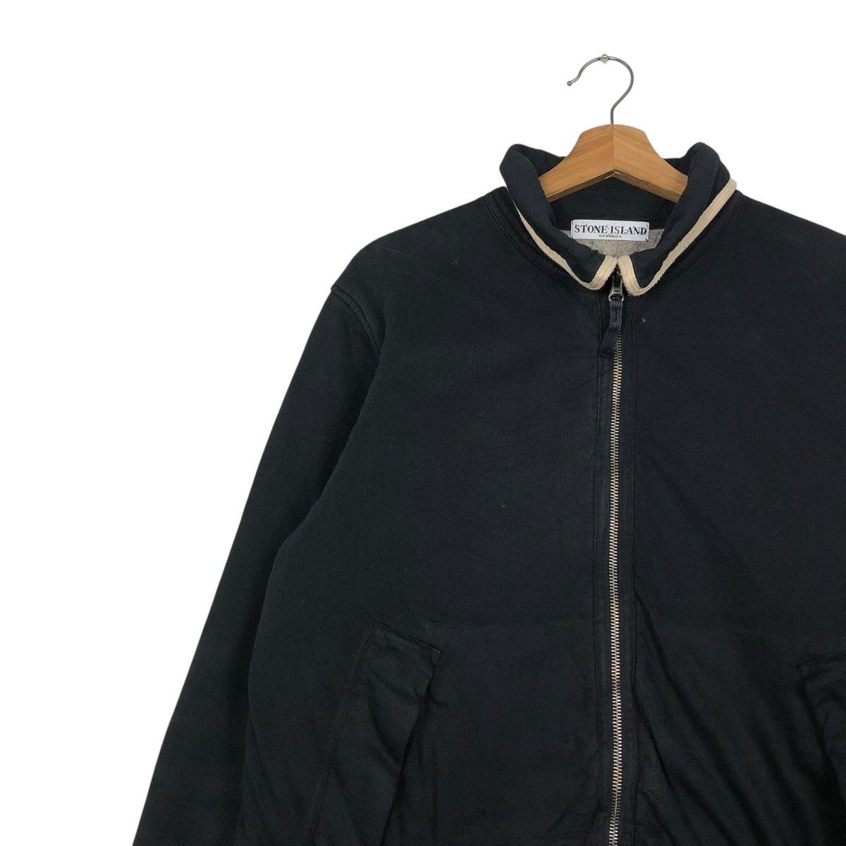 Stone Island 🔥VINTAGE WOOL ZIPPER JACKET STONE ISLAND DOUBLE LAYER Size US XL / EU 56 / 4 - 9 Thumbnail