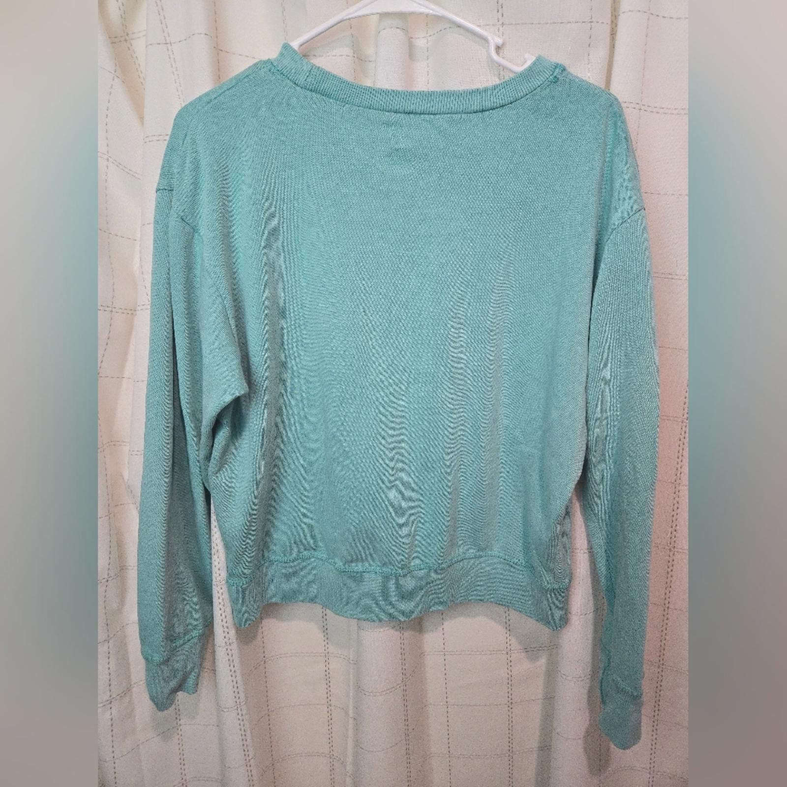 Harley Davidson Teal Sweatshirt Size XL / US 12-14 / IT 48-50 - 3 Thumbnail
