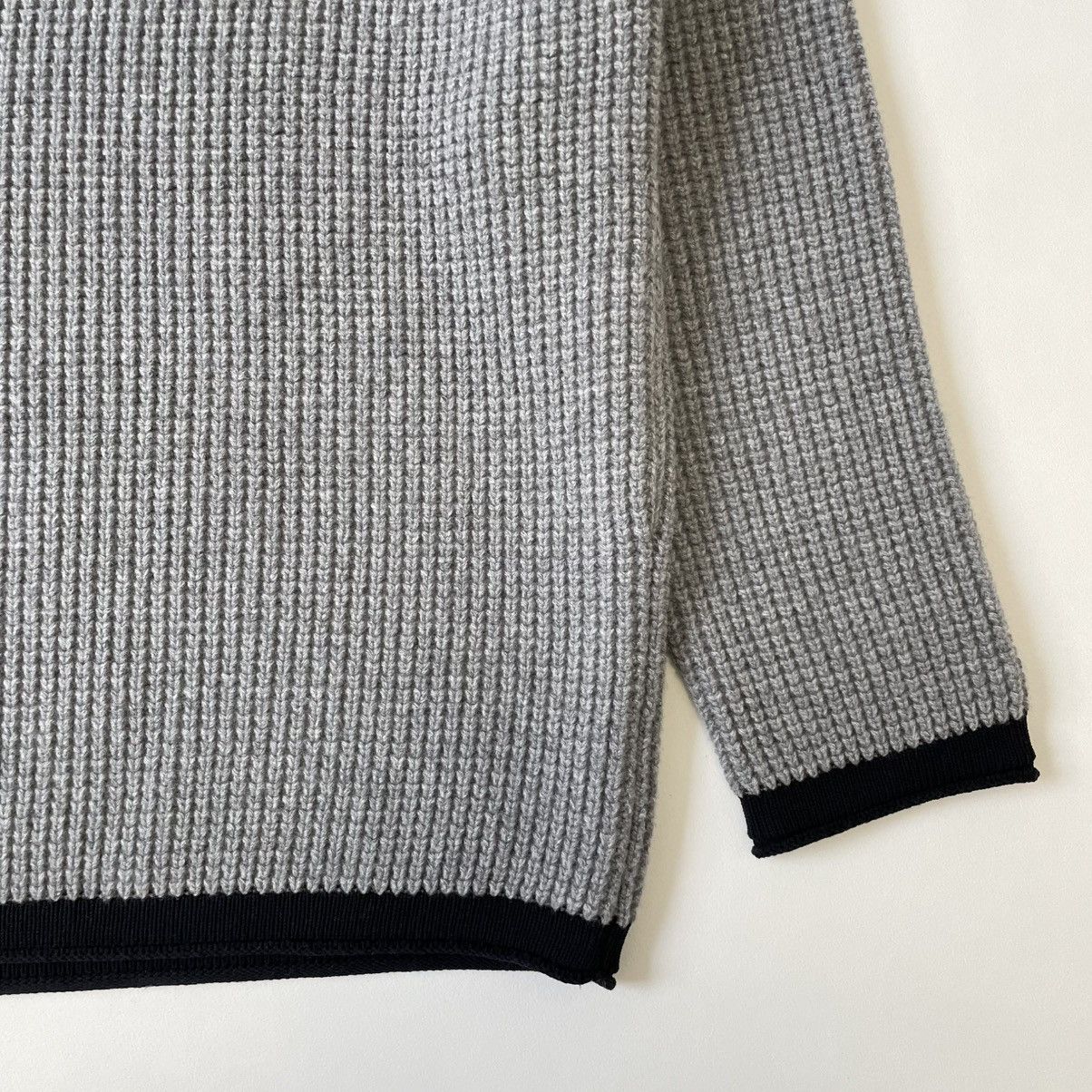 Jil Sander A/W 18 Oversized ‘Waffle Weave’ Wool Sweater Size US L / EU 52-54 / 3 - 8 Thumbnail