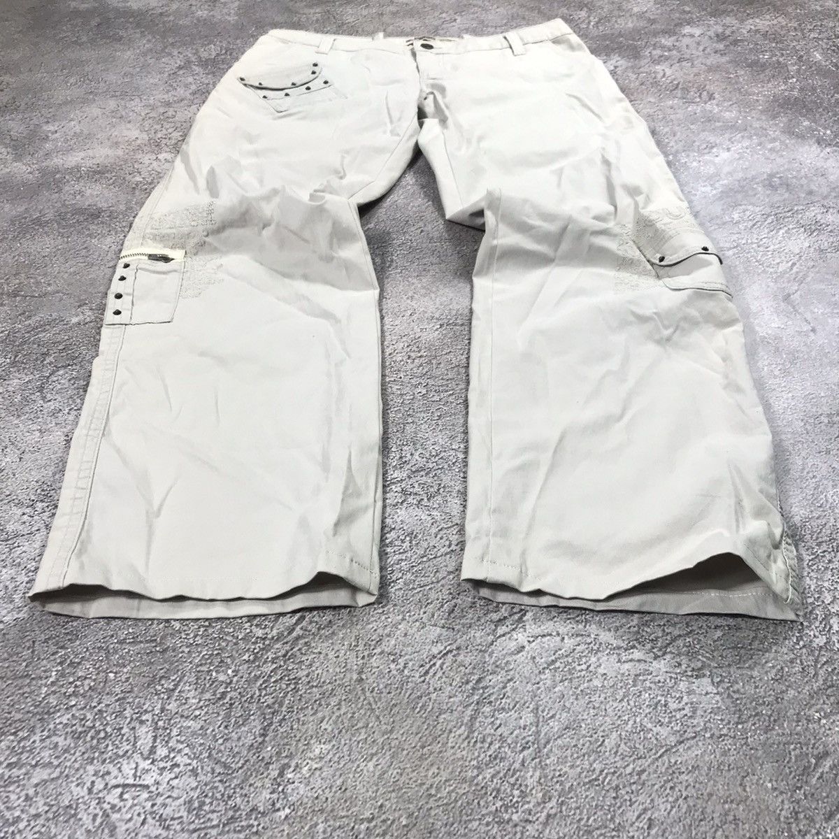 Vintage Vintage 90s Baggy Cargo Pants Flared Parachute Streetwear 30 Size 30" / US 8 / IT 44 - 1 Thumbnail