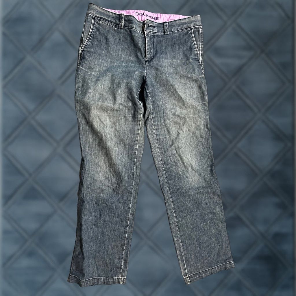 Dockers Dockers Jeans Women Blue 8 Mid Rise Straight Denim Pants Casual Size 8 Regular Size 30" / US 8 / IT 44 - 1 Thumbnail
