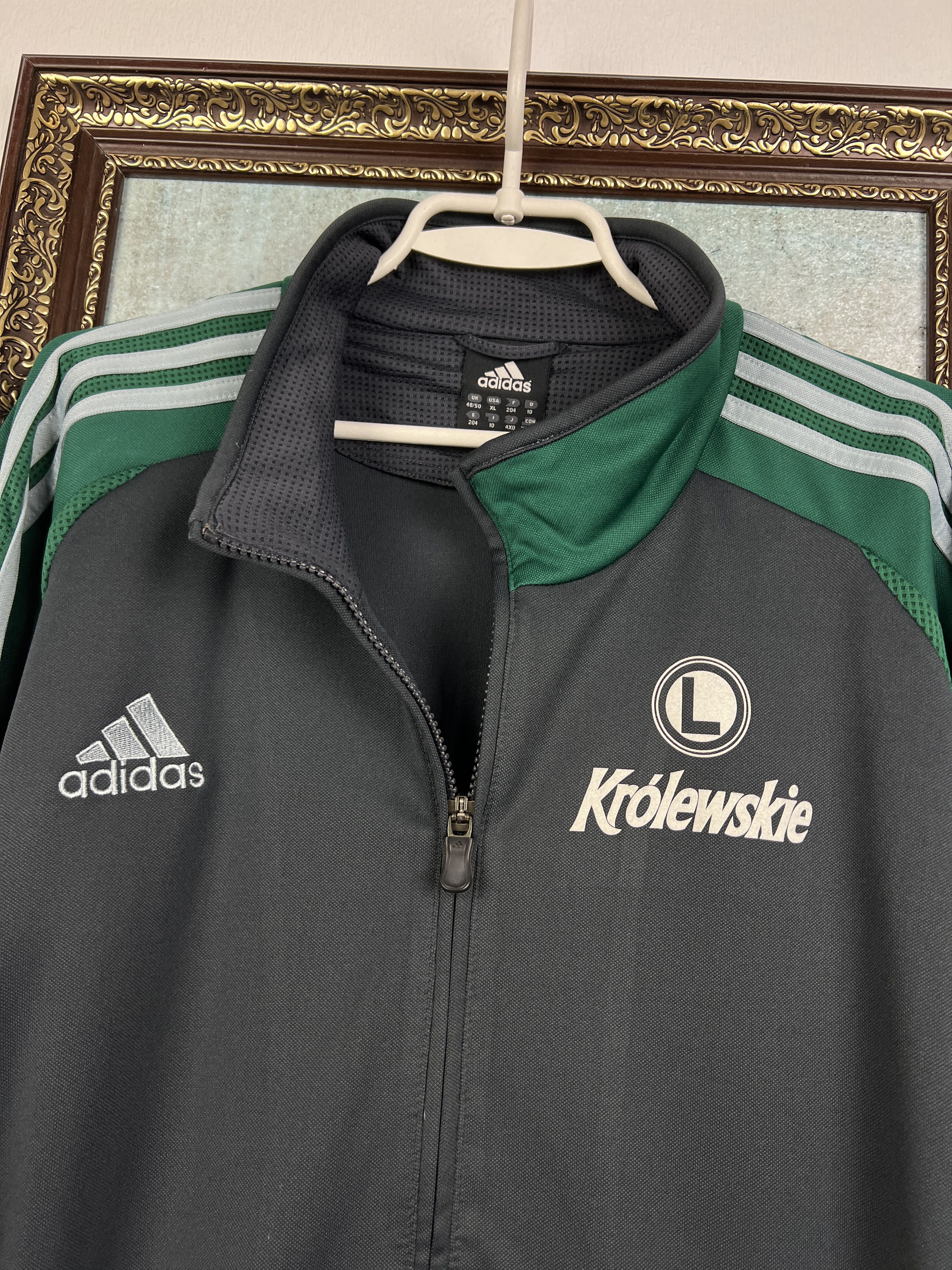 Adidas Vintage Adidas Legia Warsaw Football Jacket Soccer Track Top Size US XXL / EU 58 / 5 - 3 Thumbnail