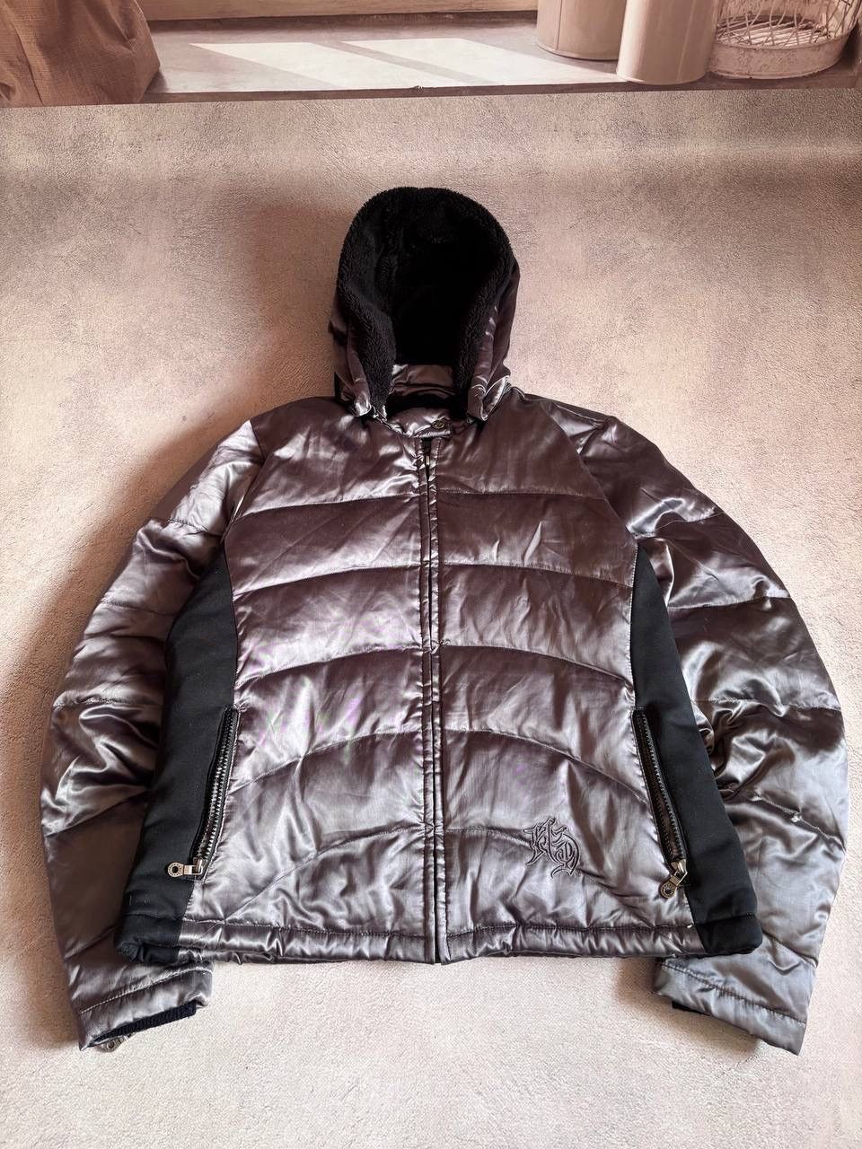Harley Davidson × Vintage Harley Davidson Vintage Distressed Moto Bike Down Jacket Size L / US 10 / IT 46 - 2 Thumbnail