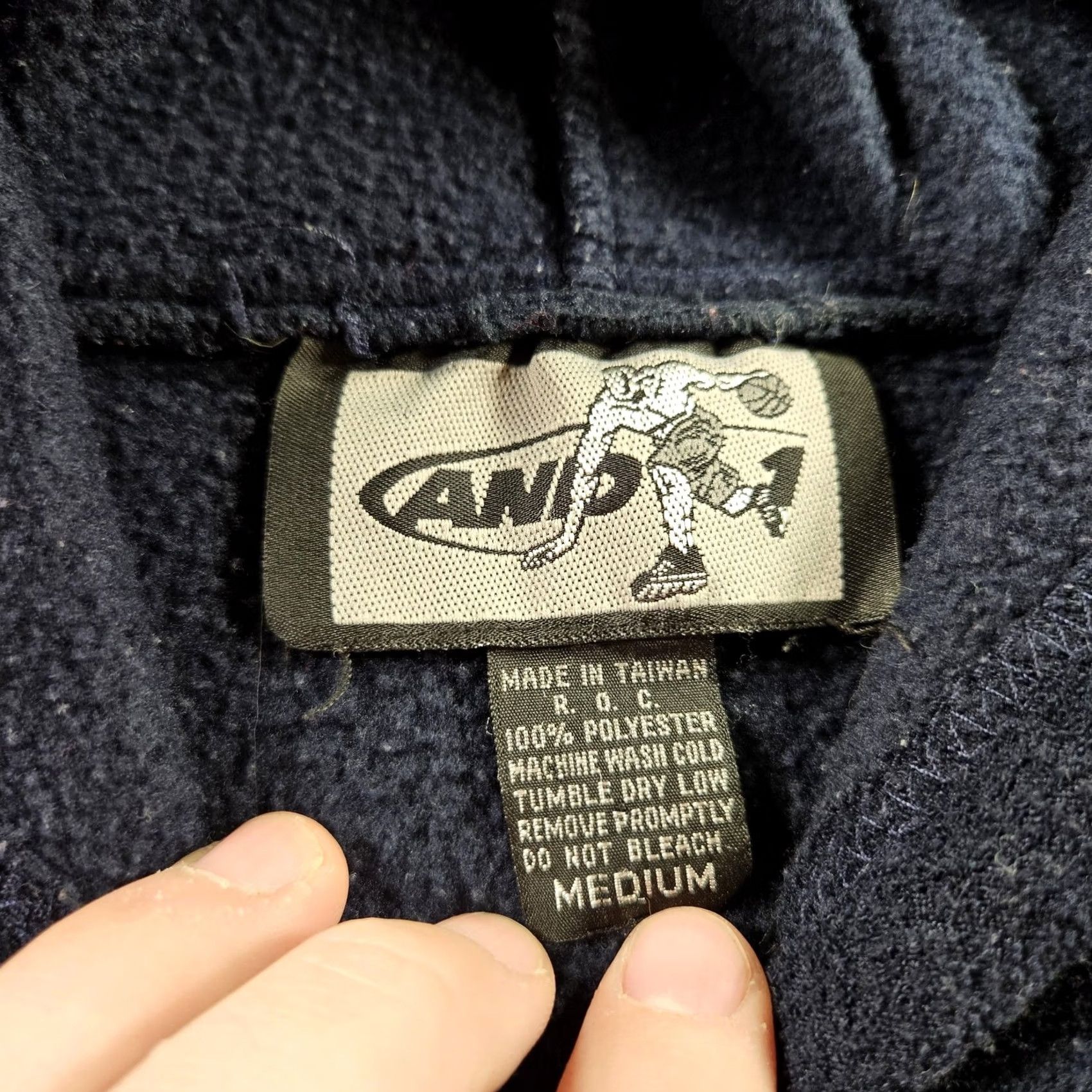 Vintage Vintage AND1 Hoodie Mens Medium Navy Basketball Chenille Logo Graphic 90s Y2K Size US M / EU 48-50 / 2 - 5 Thumbnail
