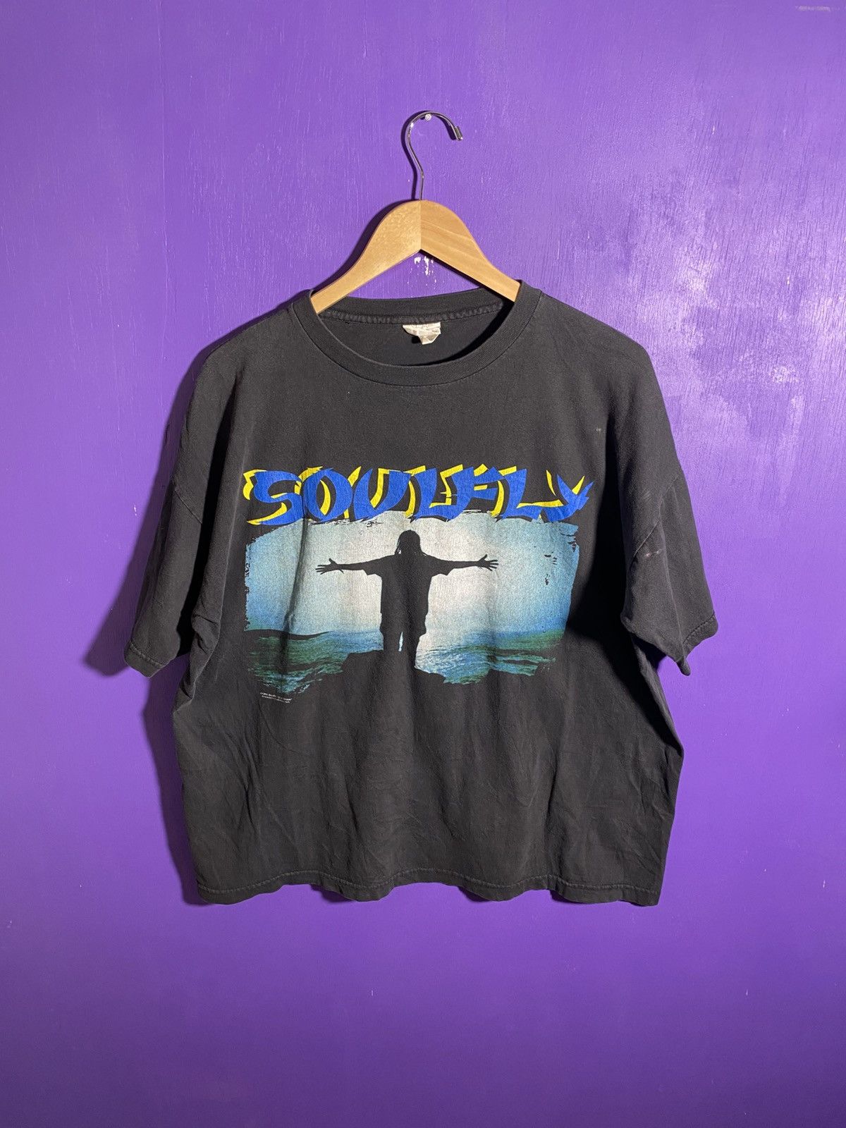 Band Tees × Vintage Vintage 1998 Soulfly faded band concert t-shirt Size US XL / EU 56 / 4 - 1 Thumbnail