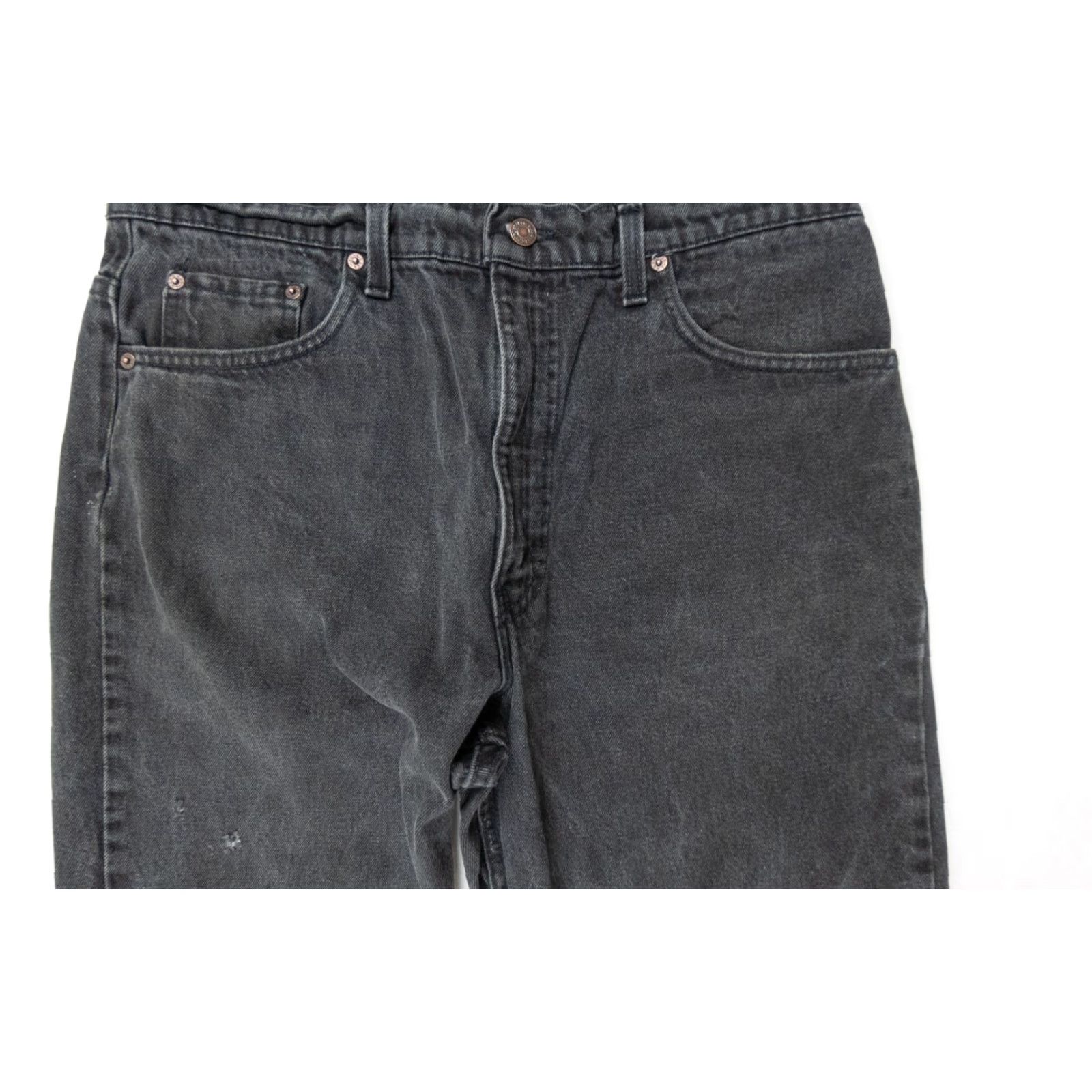 Levi's VINTAGE Levi's 550 Jeans Mens 38x30 Black Denim Tapered Relaxed Fit 90s Size US 38 / EU 54 - 2 Thumbnail