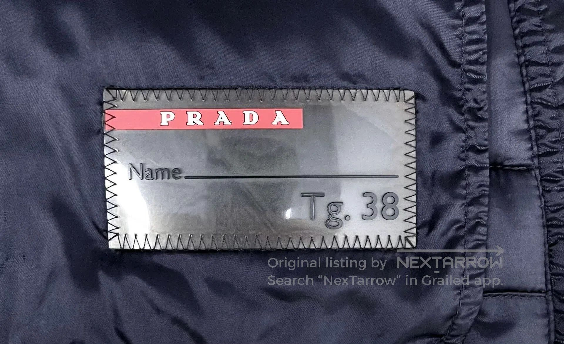 Prada prada black short puffer jacket with logo. Size US M / EU 48-50 / 2 - 4 Thumbnail