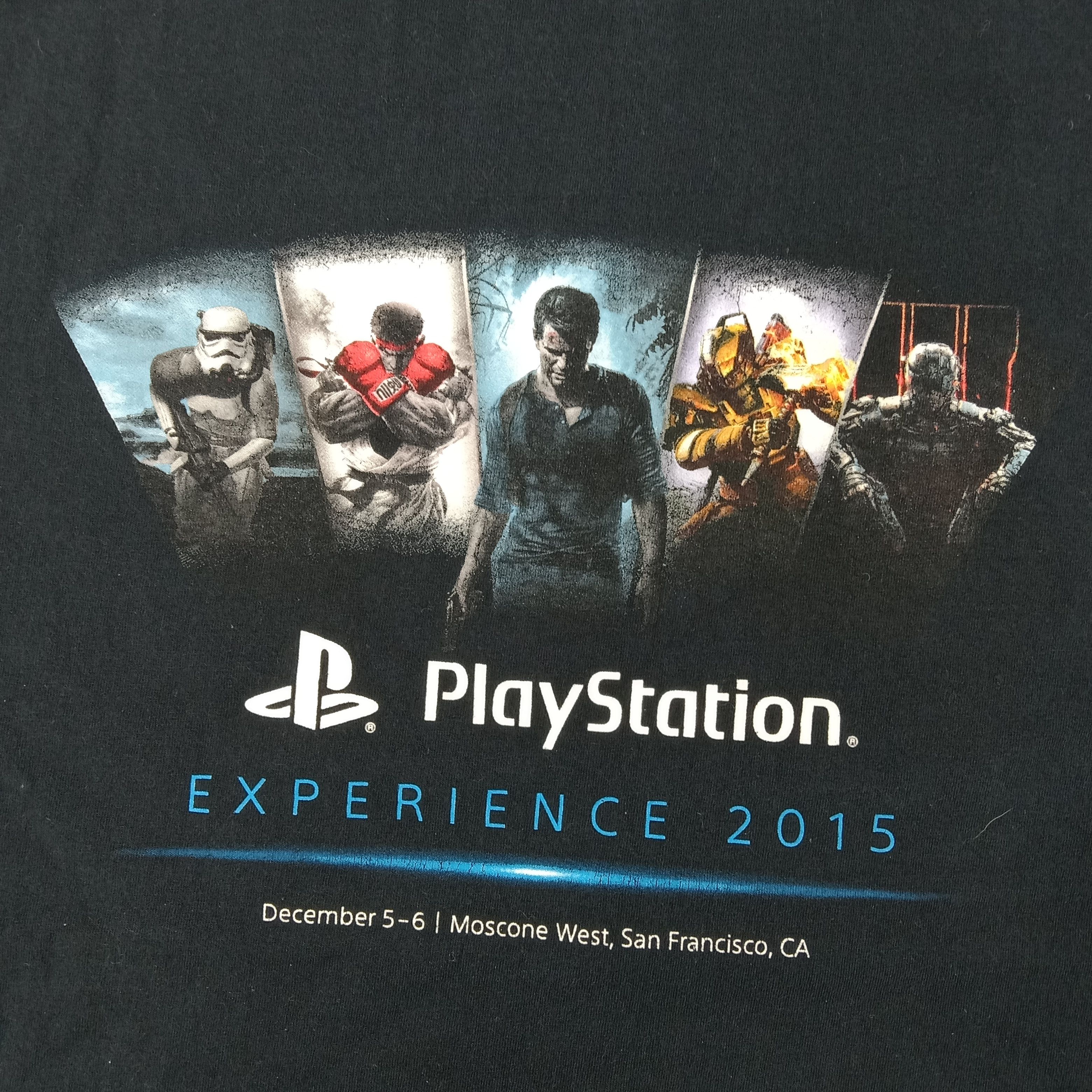 Playstation × The Game × Vintage Playstation Experience 2015 Sony Video Game Tshirt Size US XL / EU 56 / 4 - 2 Thumbnail