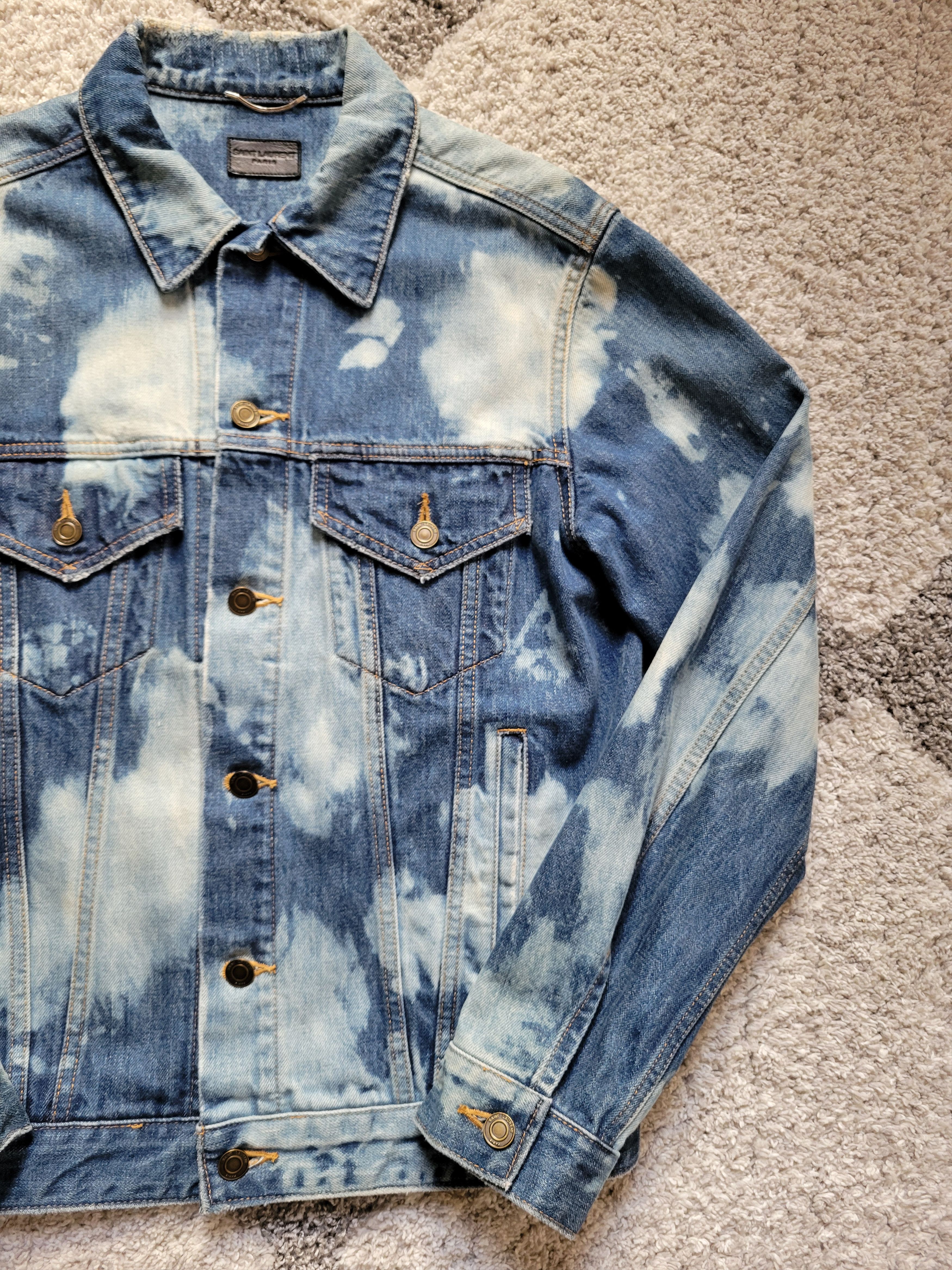 Hedi Slimane × Saint Laurent Paris × Yves Saint Laurent SS16 Bleached Denim Jacket Hedi Surf Sound Size US M / EU 48-50 / 2 - 7 Thumbnail