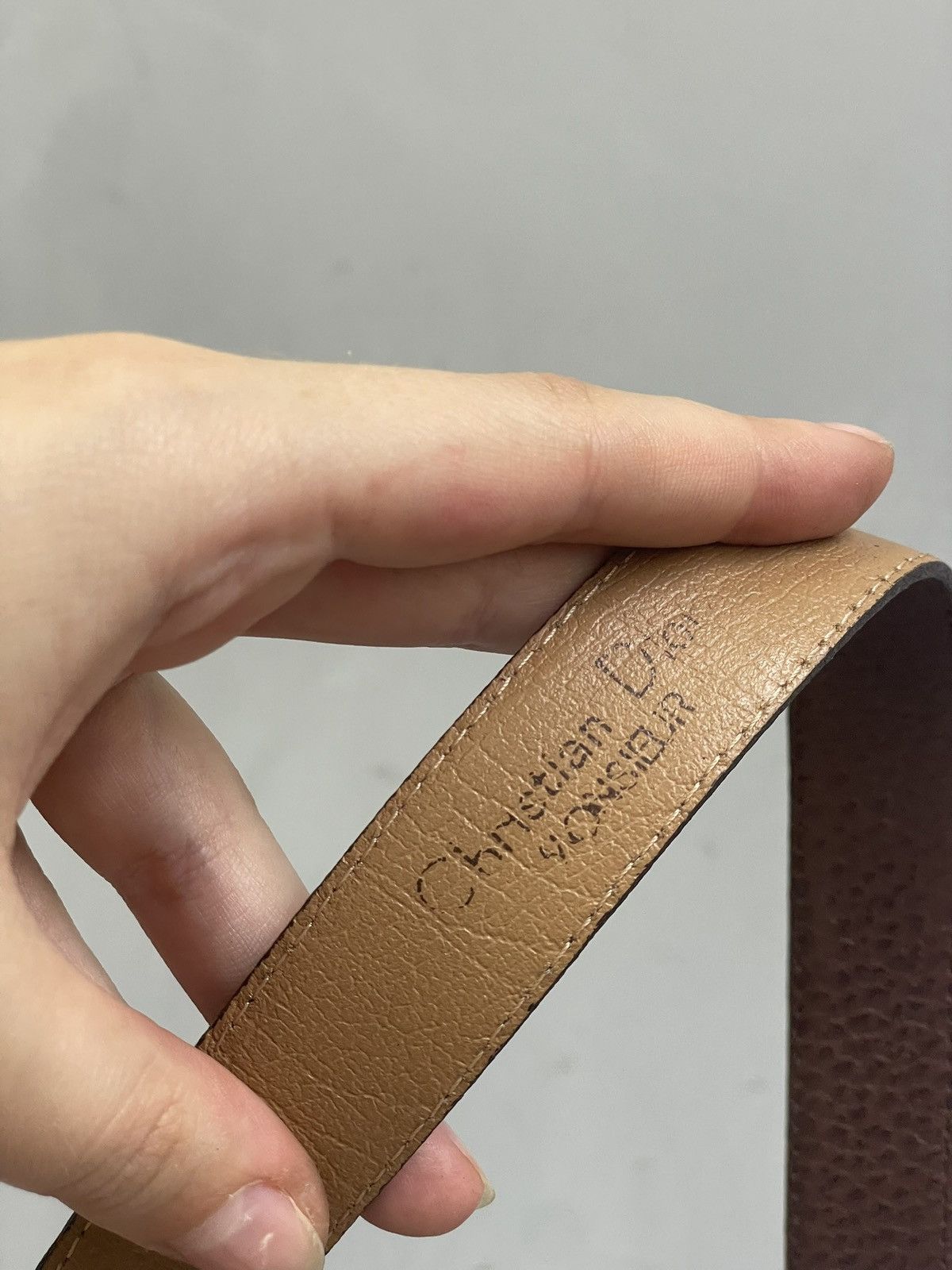 Dior Christian Dior Monsieur leather retro casual belt y2k Size ONE SIZE - 7 Thumbnail