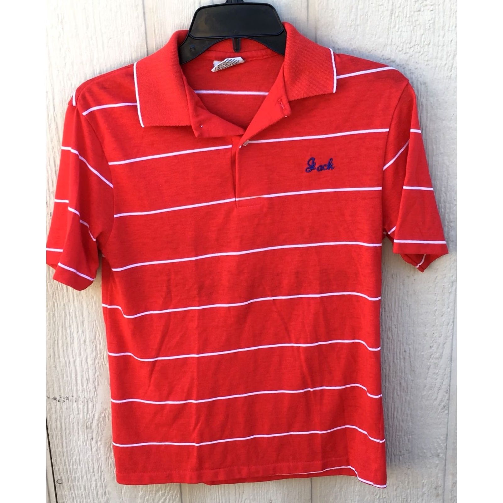 Vintage VINTAGE NOR CAL-HAWAII ‘89 Know-Down Polo Shirt S Jack 80s 1980s Red Stripe Print-Ons Nike Shirt Size US S / EU 44-46 / 1 - 2 Thumbnail