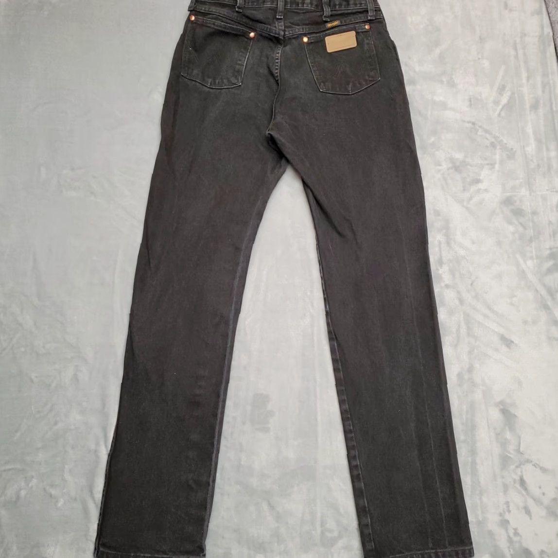 Wrangler Wrangler Jeans Mens 33x36 Black Heavyweight Denim 1013MWZWK Western Cowboy Rodeo Jeans Size US 33 - 6 Thumbnail