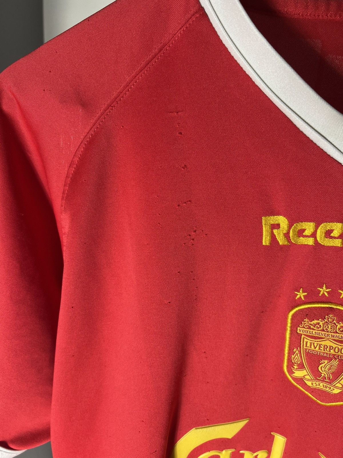 Reebok VINTAGE REEBOK FC LIVERPOOL ENGLAND SOCCER JERSEY RETRO 90s Size US M / EU 48-50 / 2 - 13 Thumbnail