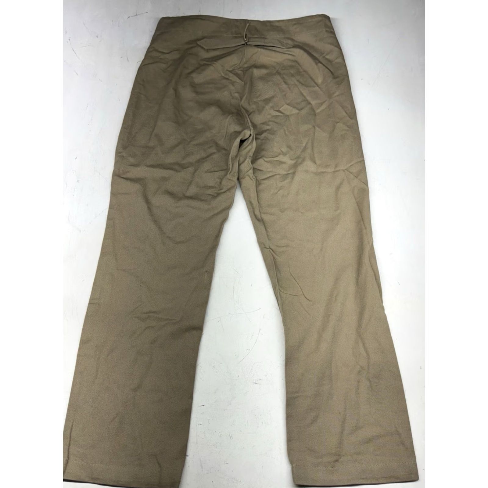 Vintage HISTORICAL EMPORIUM Khaki Pants 36x30 Chino Straight 5-Pocket Men Beige Cotton High Rise Front Zipper Button Shirt? Size US 36 / EU 52 - 8 Thumbnail